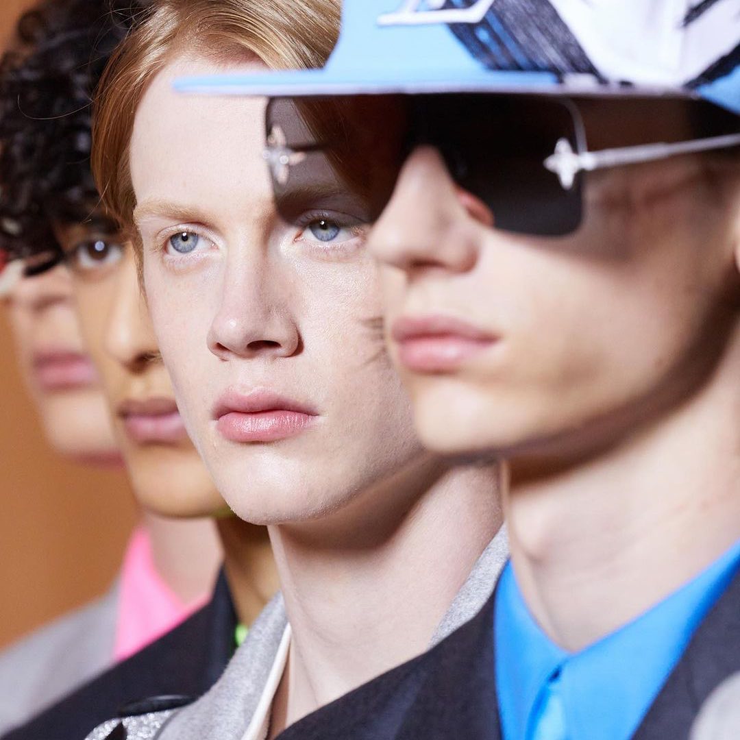 Casper B and Ati by Winter Vandenbring at Virgil Abloh‘s Amen Break collection for Louis Vuitton. Styling by In Kamara, casting by Samuel Ellis for DM casting.