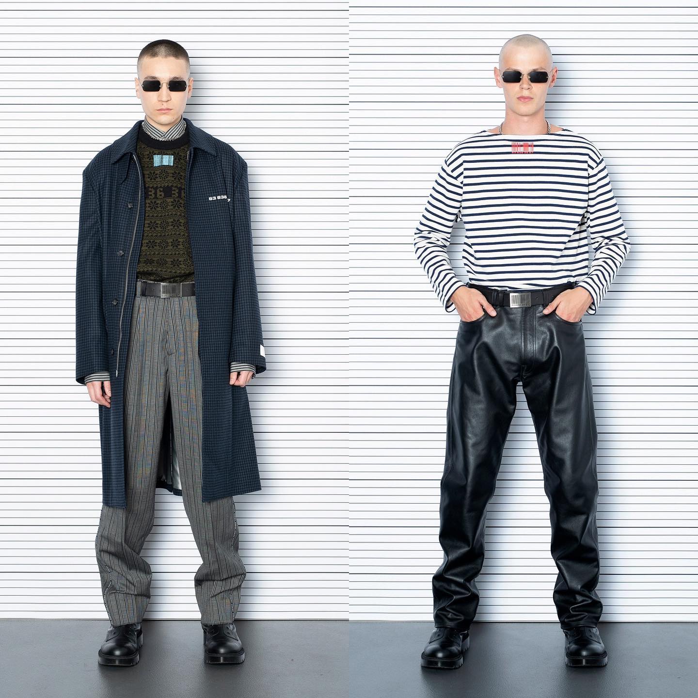 Miruh (@miruhfrutiger ) and Florian S (@florianfuckingschwab ) for VTMNTS SS22 photographed by Gio Staiano.