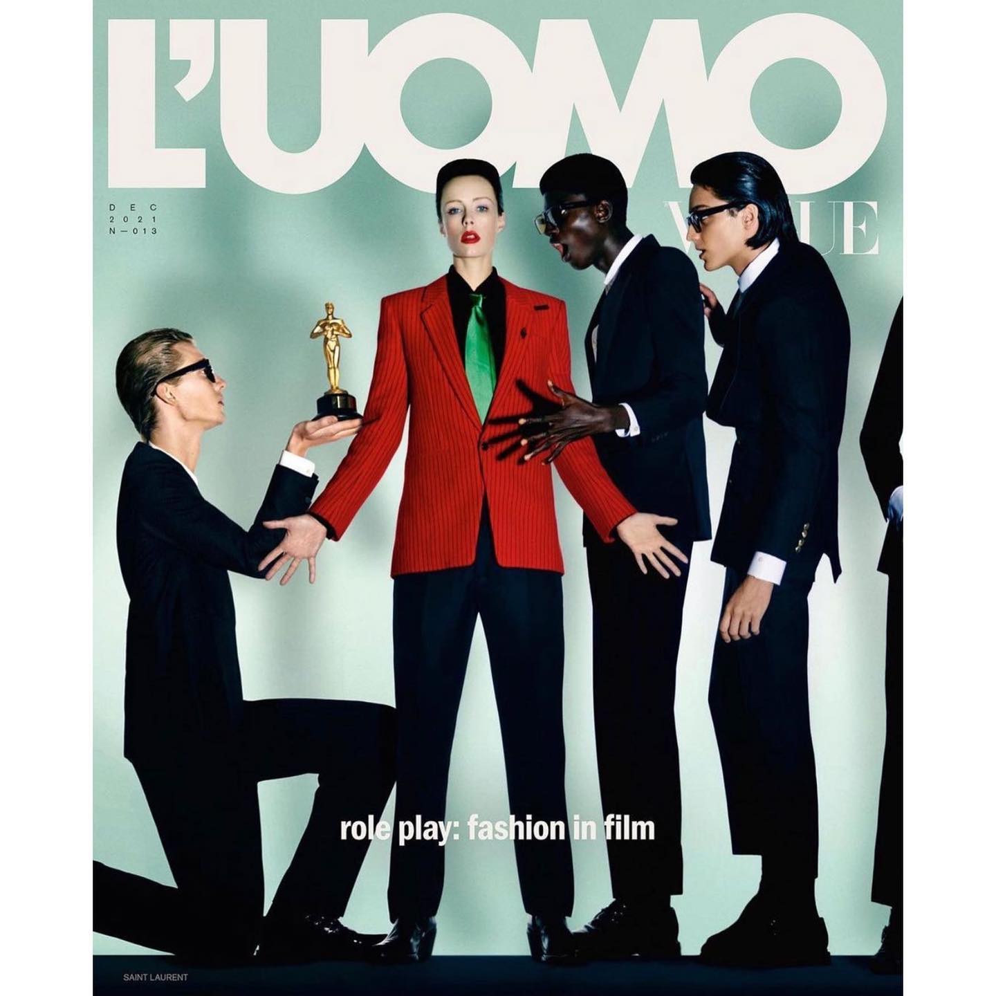 Dries (@dries.haseldonckx ) on the cover of L’Uomo Vogue wearing YSL by Anthony Vaccarello. Photography by Carlijn Jacobs, styling by Imruh Asha, make-up by Ammy Drammeh, hair by Ramona Eschbach. Casting by Piergiorgio and Samuel Ellis for DM Casting.
