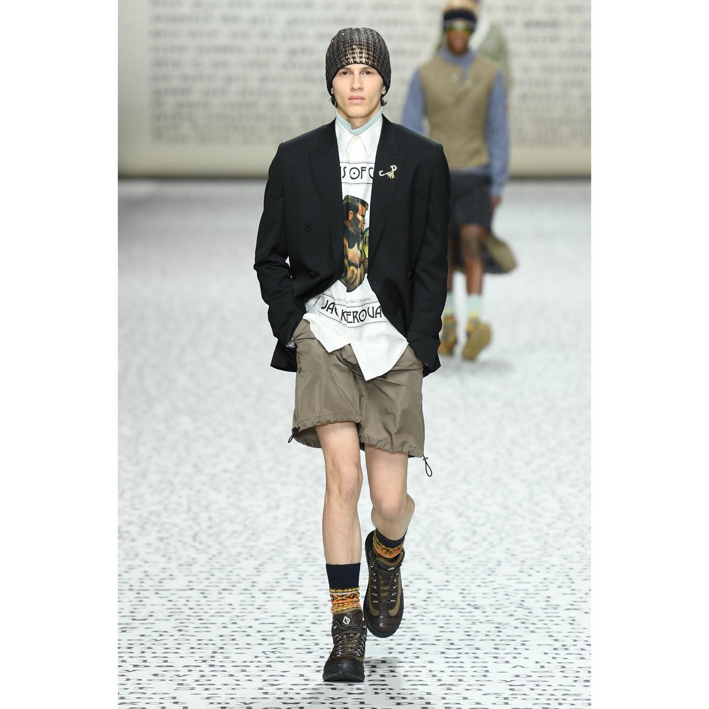 Kaplan (@kapo.h ) debut opening for Dior Fall 22. Styling by Melanie Ward, hair by Guido Palau, make-up by Peter Phillips, casting by Shelley Durkan.
