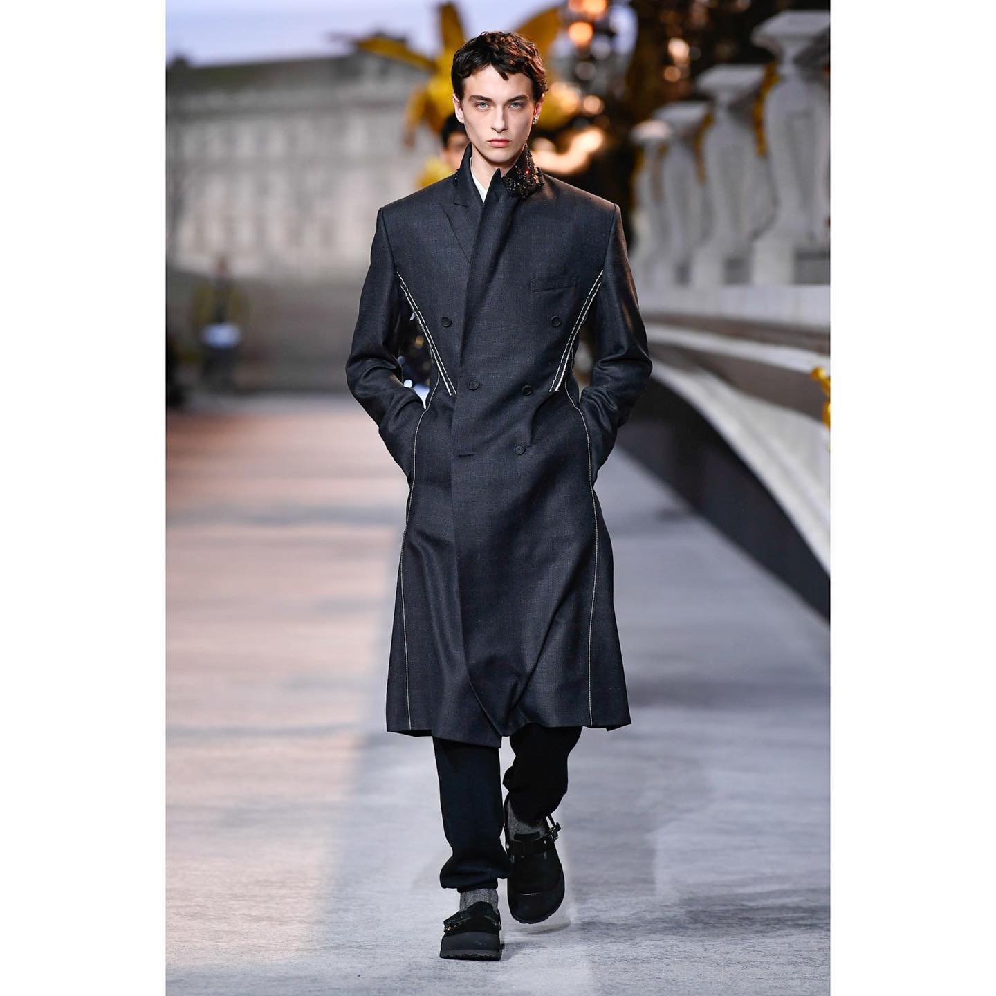 Viktor (@viko63 ) for Dior AW22. Styling by Melanie Ward, hair by Guido Palau, make-up by Peter Phillips, casting by Shelley Durkan.