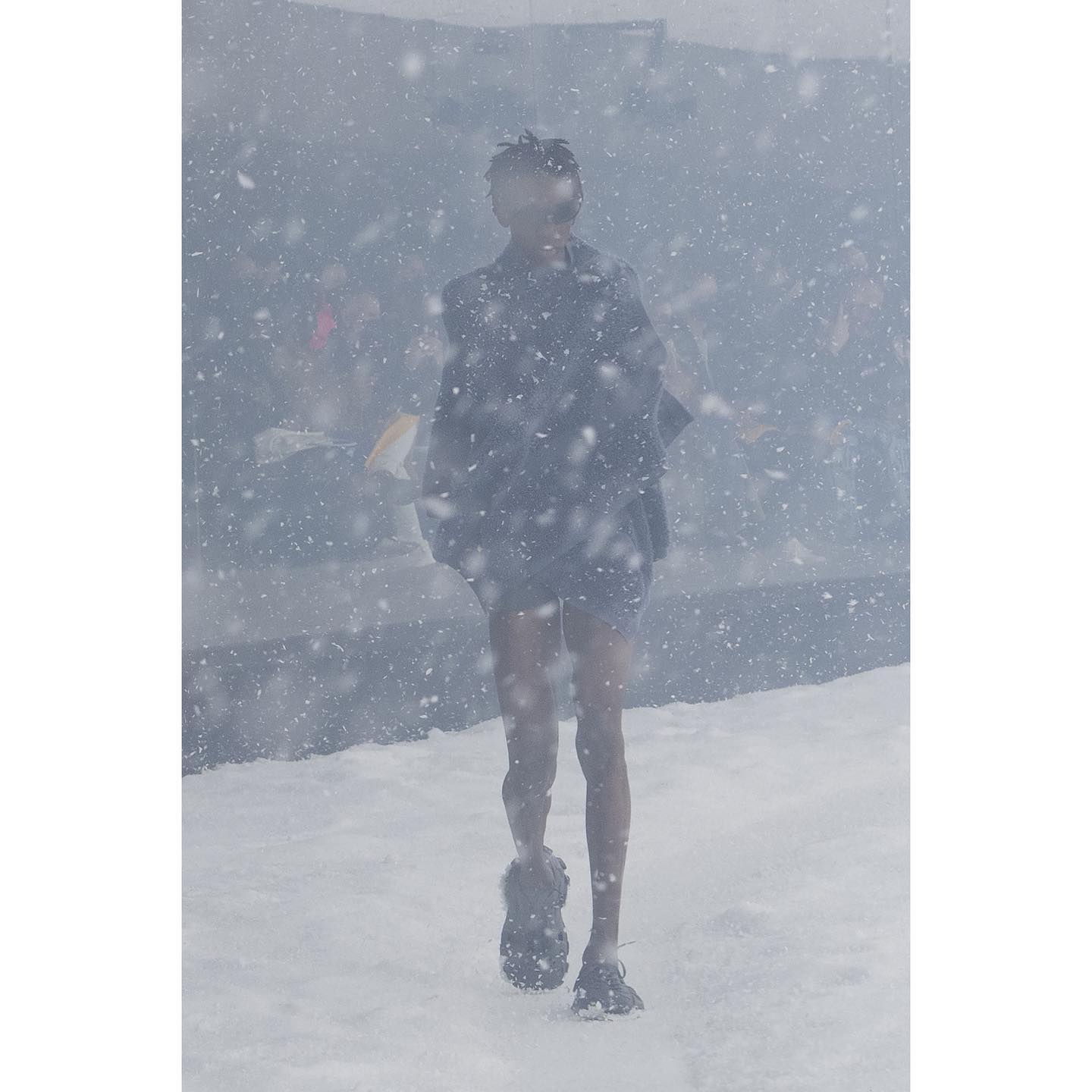 David S (@cambridgenino ) for Balenciaga Winter 22. Hair by Gary Gill, make-up by Inge Grognard, architecture by sub, music by Bfrnd.