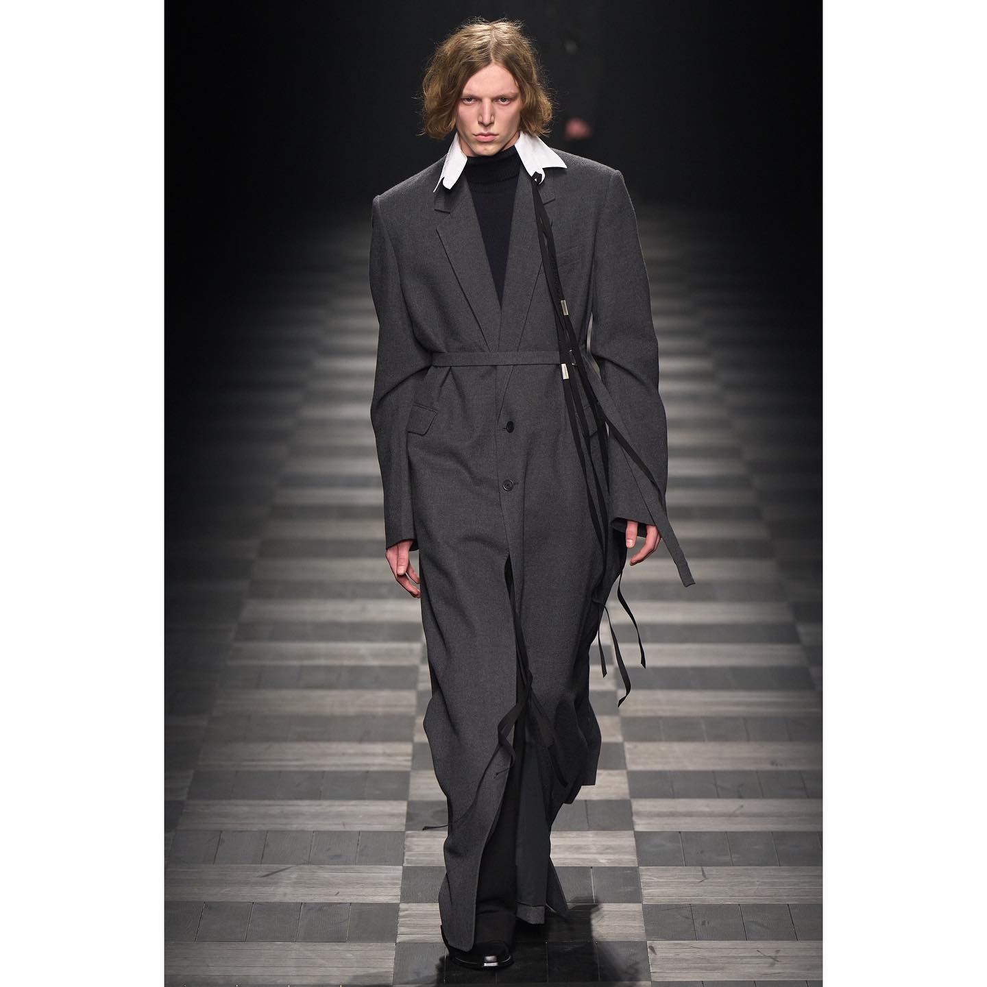 Igor V (@igor_v_w ) for Ann Demeulemeester FW22. Styling by Olivier Rizzo, hair by Anthony Turner, make-up by Lynsey Alexander, casting by DM casting.