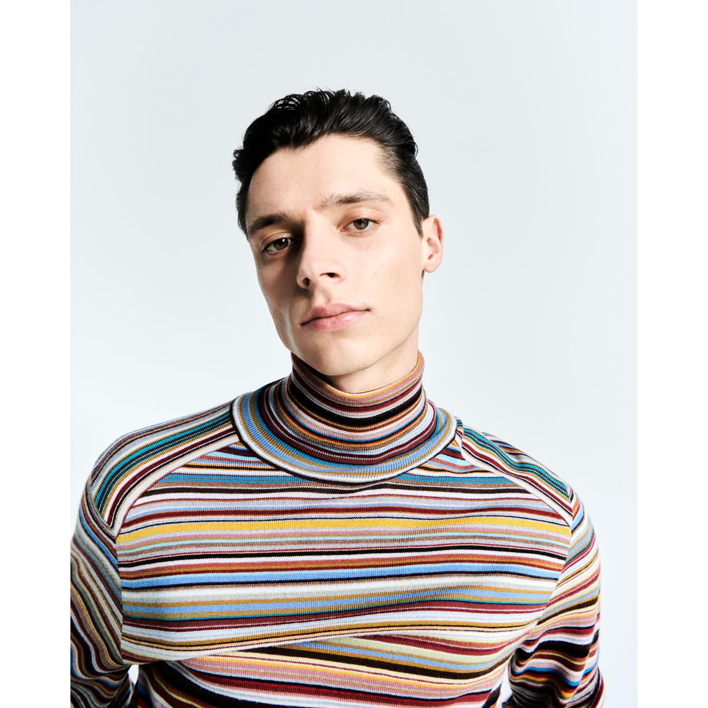 Erik J (@yung.terik ) for Paul Smith AW22. Photography by Bibi Borthwick, styling by Harry Lambert, hair by Ryan Mitchell, make up by Lucy Bridge, casting by Ben Grimes.