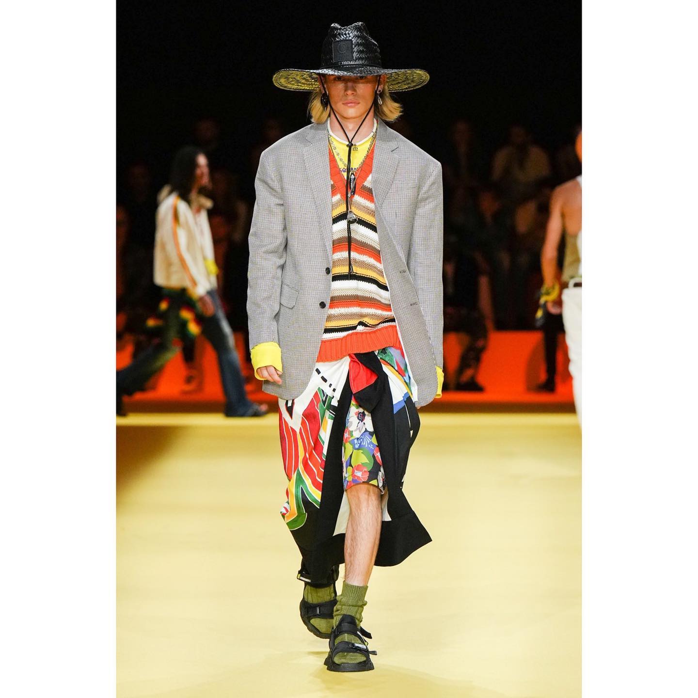 Ati (@atioppelt ) for Dsquared2 SS23. Styling by Vanessa Reid, casting by DM casting.