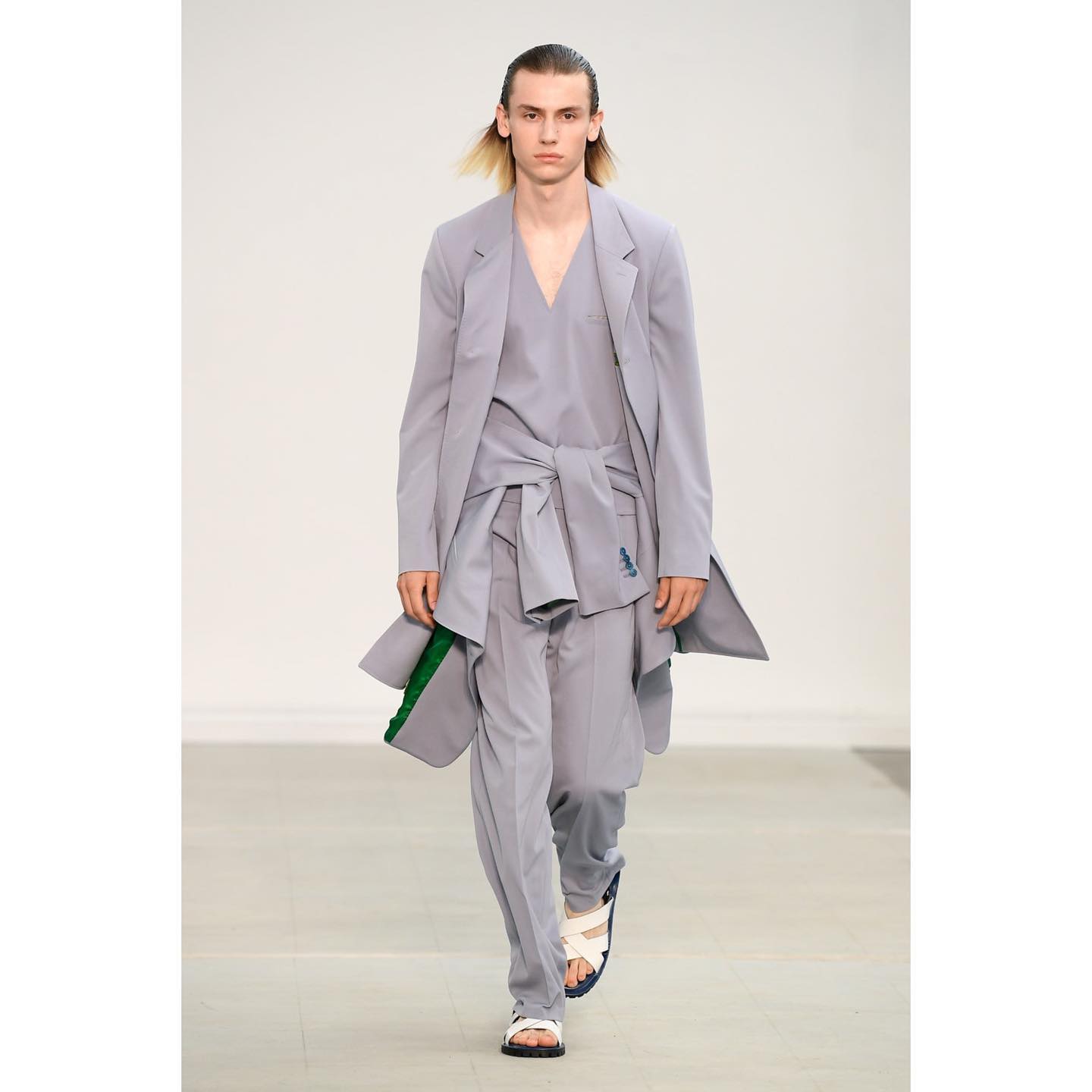 Ati (@atioppelt ) for Paul Smith SS23. Styling by Julian Ganio, casting by Ben Grimes.