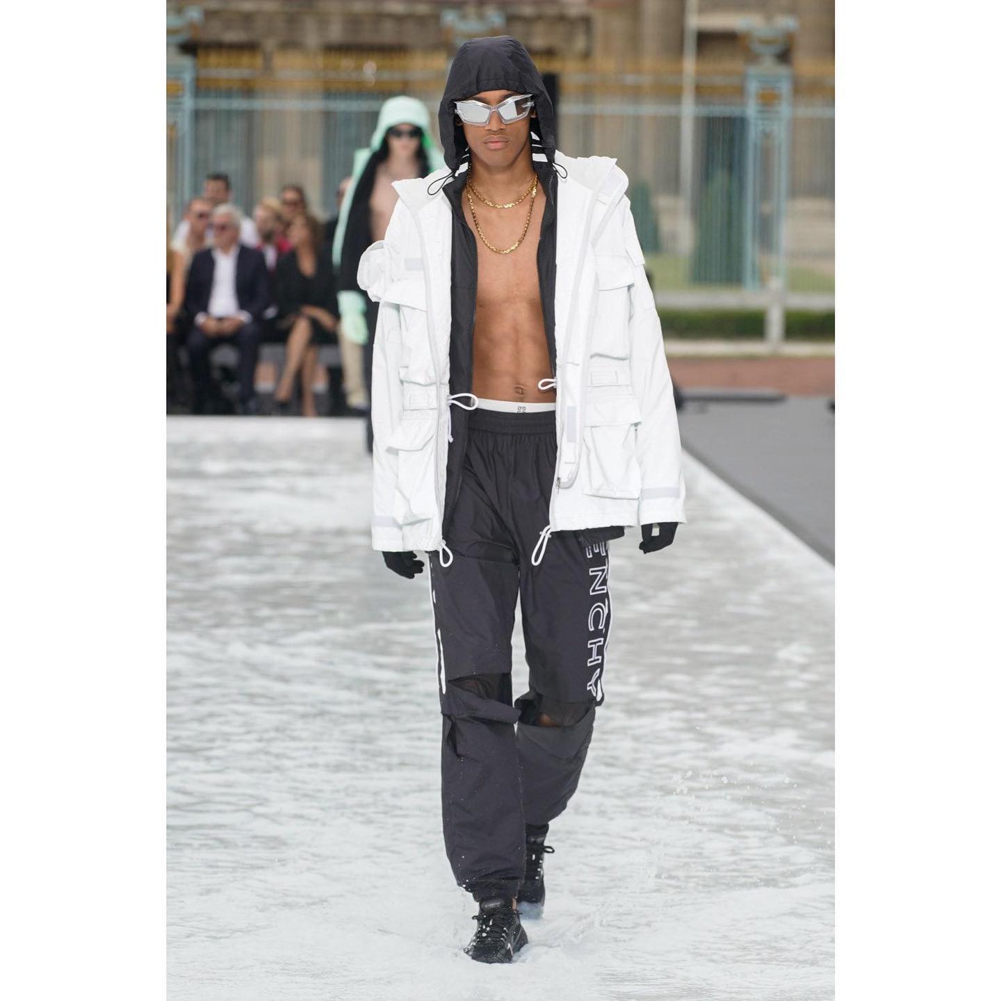 Driss S (@driss._sene ) for Givenchy SS23. Styling by Max Pearmain, casting by DM casting.