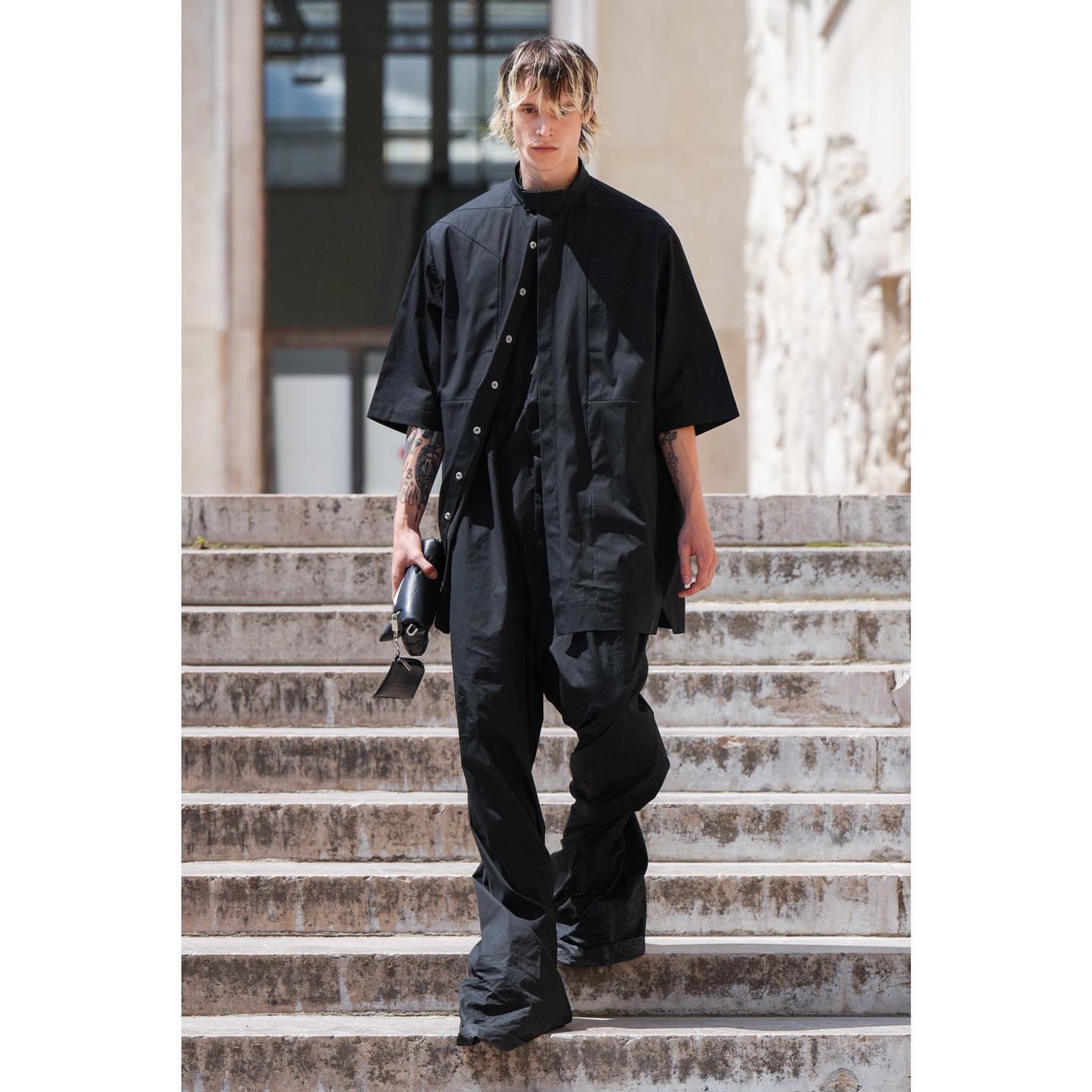 Mattis (@mattiswuyts ) debut for Rick Owens SS23, casting by AMC casting.