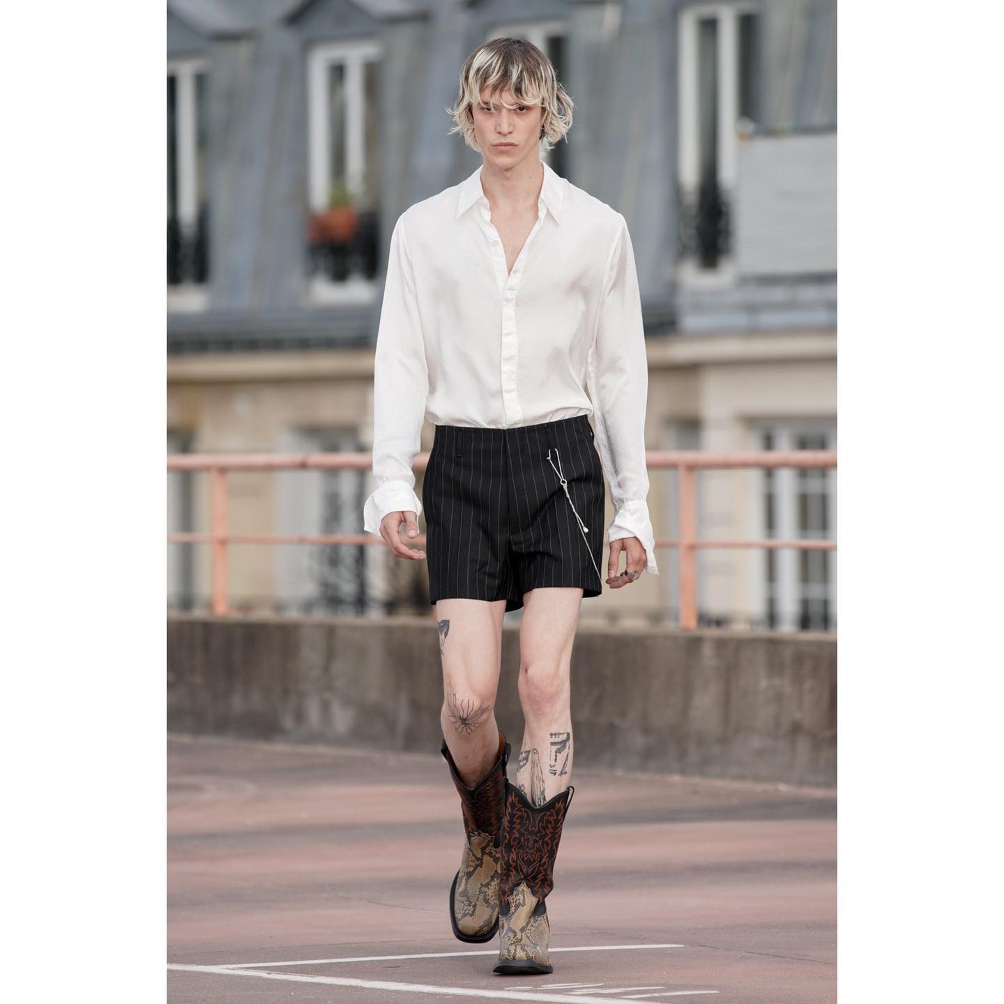 Mattis (@mattiswuyts ) for Dries Van Noten SS23. Styling by Nancy Rohde, casting by DM casting.