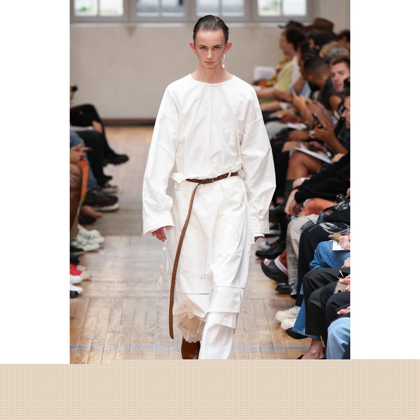 Peter (@0259peter ) opening for Hed Mayner SS23, casting by Olivier Duperrin.