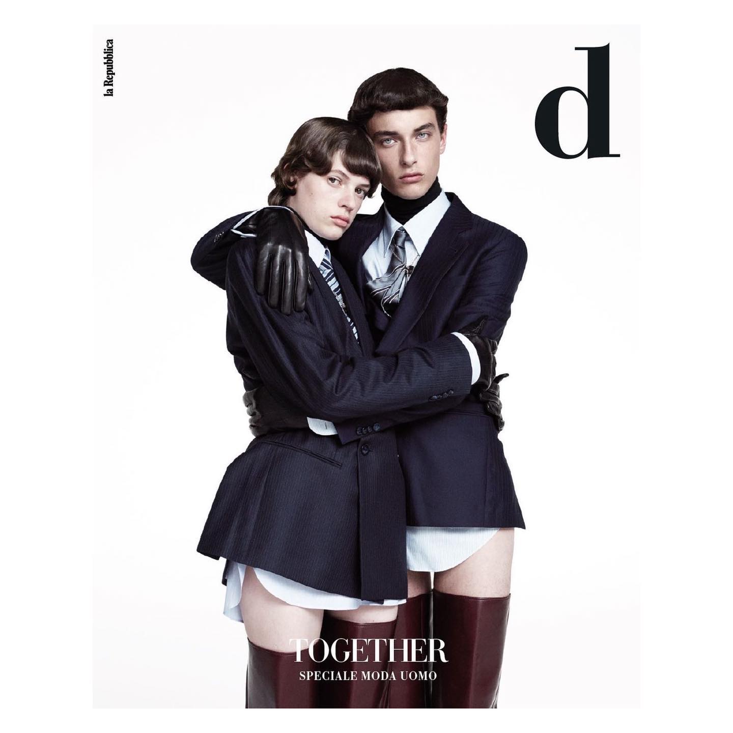 Viktor K (@viko63 ) on the cover of D La Repubblica. Photography by Willy Vanderperre, styling by Jacob K, hair by Anthony Turner, make up by Hannah Murray, casting by Samuel Ellis for DM casting.