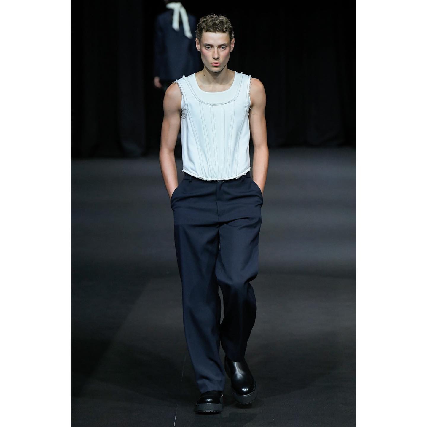 Callum (@callumheslop ) for Daniel W. Fletcher SS23. Styling by Ben Schofield, casting by Sophie Lynas.
