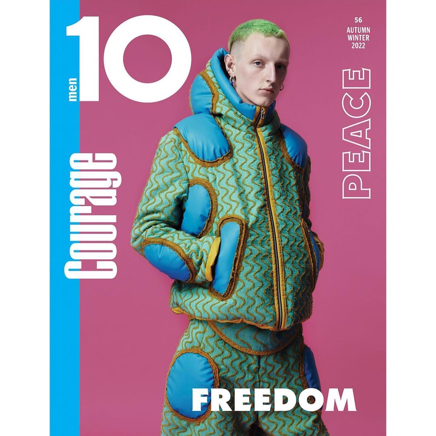 Jacob A (@ughbeauc ) on the cover of 10 Men Magazine. Photography by Vanina Sorrenti, styling by Garth Spencer, casting by Adam Hindle.
