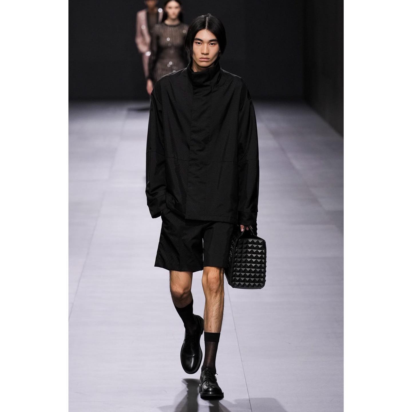 Edwin (@_edwintay ) debut for Valentino SS23. Styling by Joe McKenna, hair by Guido Palau, make-up by Pat McGrath, casting by aamø.