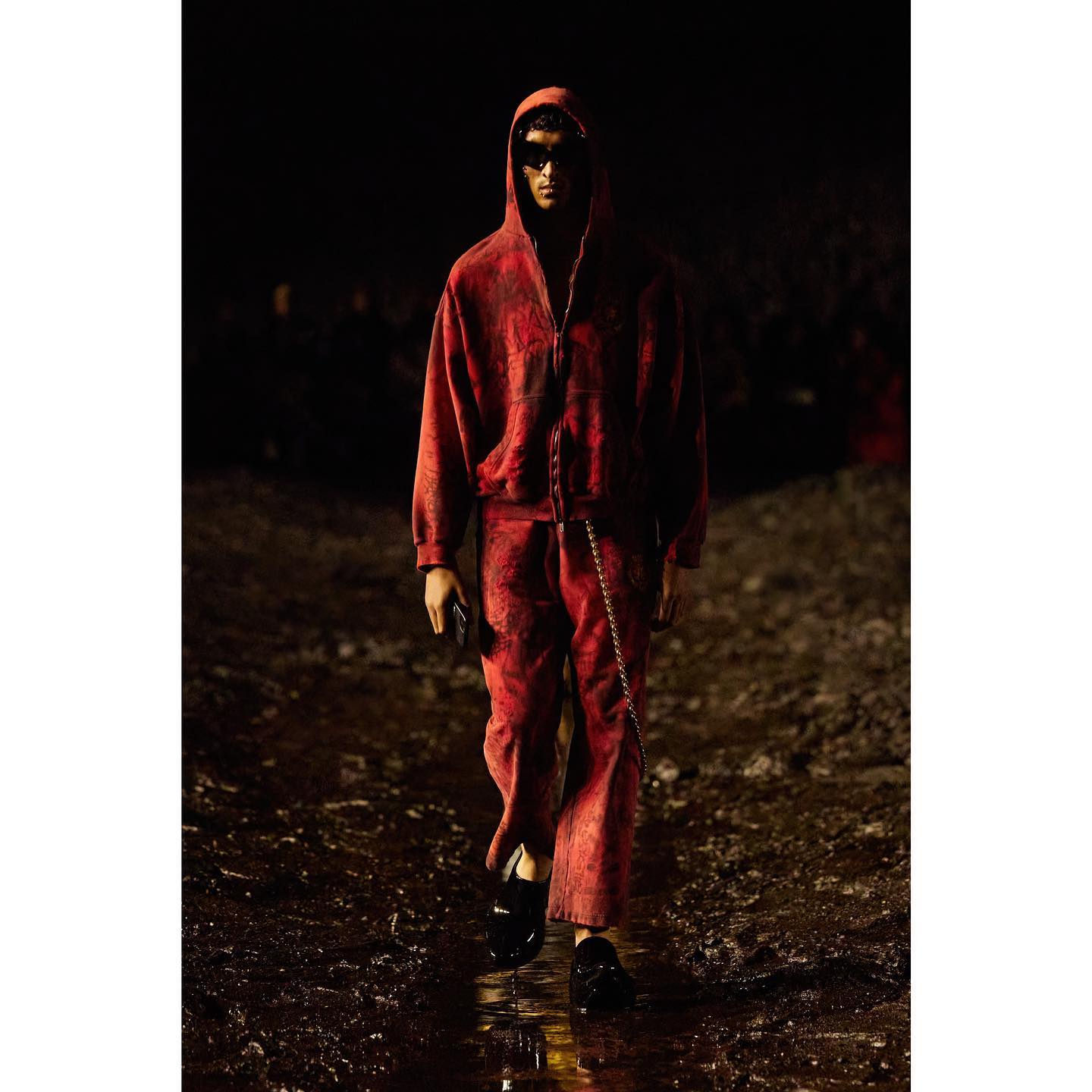 Ibraheem (@meeharbillewoh ) for Balenciaga SS23. Hair by Gary Gill, make-up by Inge Grognard.