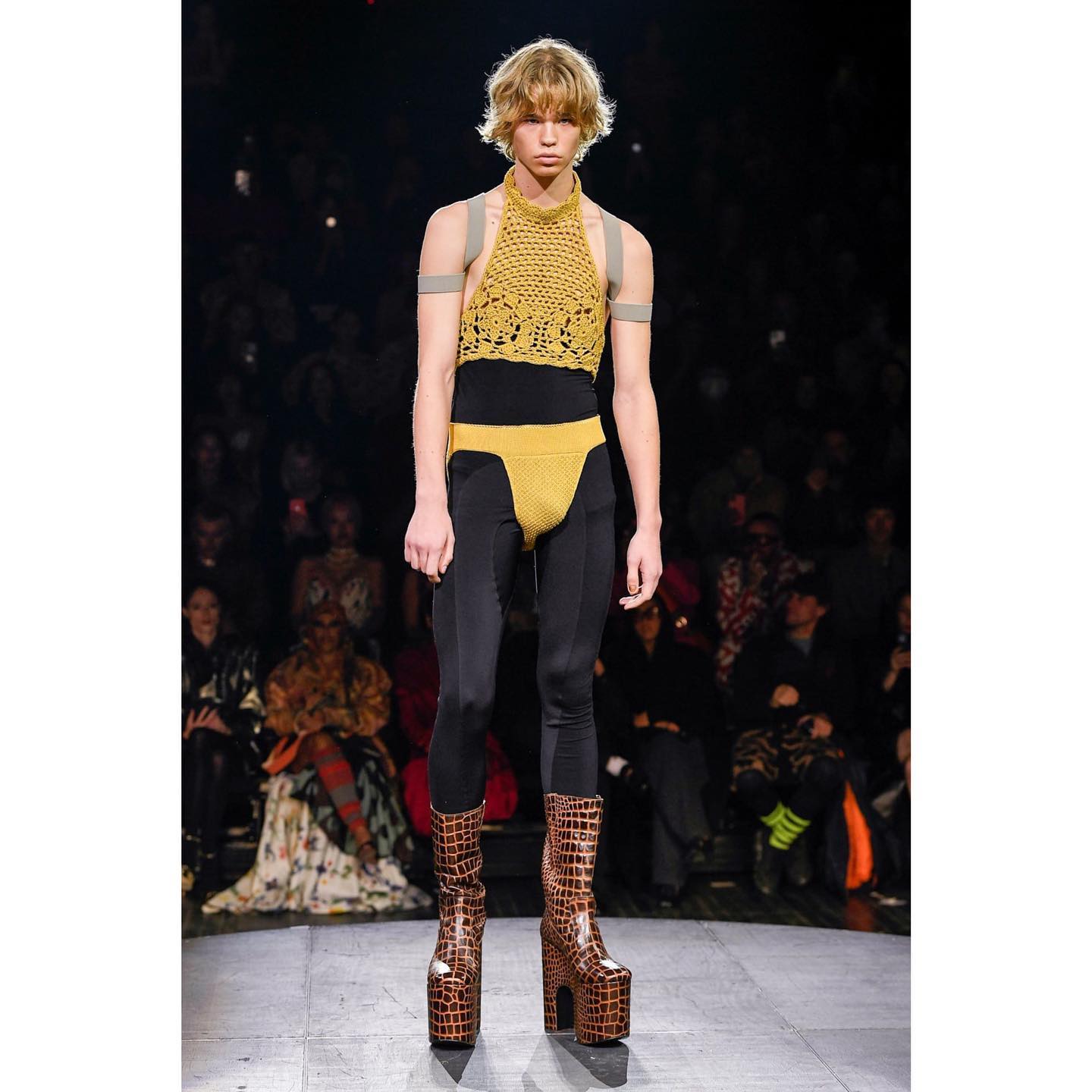 Mikus (@ogmikus ) for Vivienne Westwood SS23. Styling by Sabina Schreder, casting by Liz Goldson.