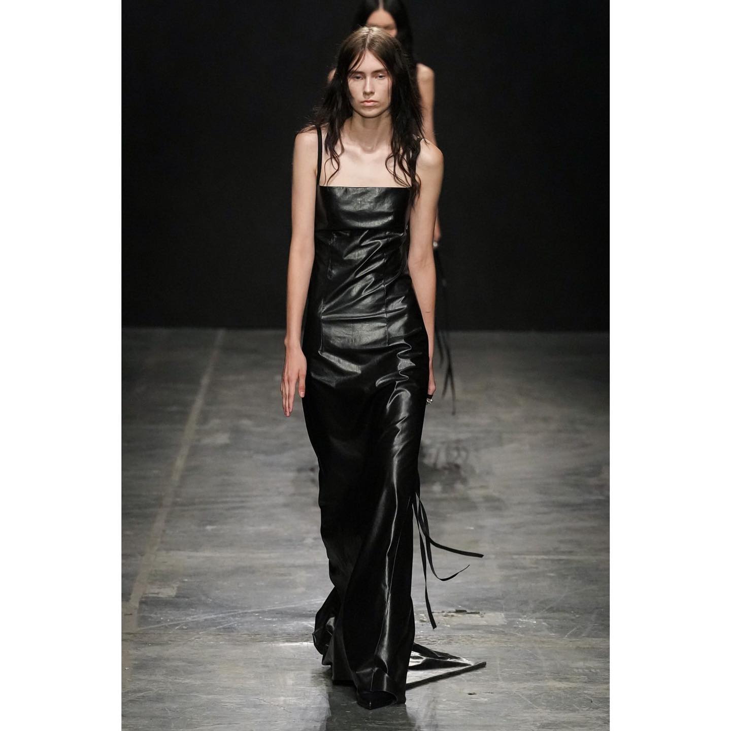Samu (@kadonnutsamu ) for Ann Demeulemeester SS23. Styling by Olivier Rizzo, hair by Anthony Turner, make-up by Lynsey Alexander, casting by Samuel Ellis for DM casting.