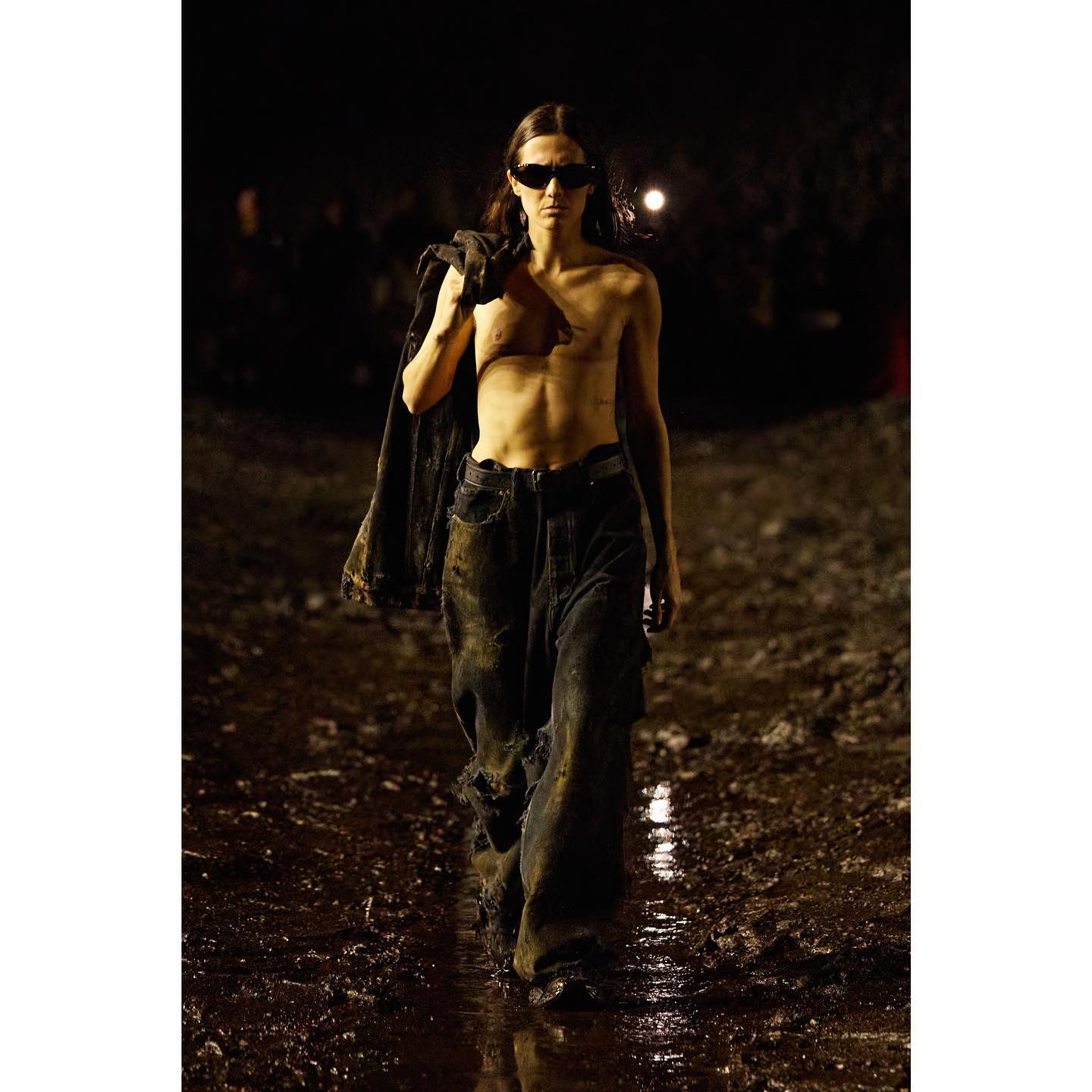 Yuri E (@yuriescaped ) for Balenciaga SS23. Hair by Gary Gill, make-up by Inge Grognard.