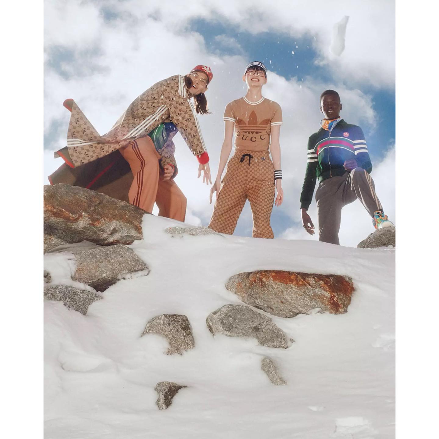 Moritz K (@moritz_m_kr ) for Gucci Après Ski Campaign. Video direction by Akinola Davies, photography by Mark Peckmezian, styling by Emma Wyman, hair by Shiori Takahashi, make-up by Daniel Sallstrom.