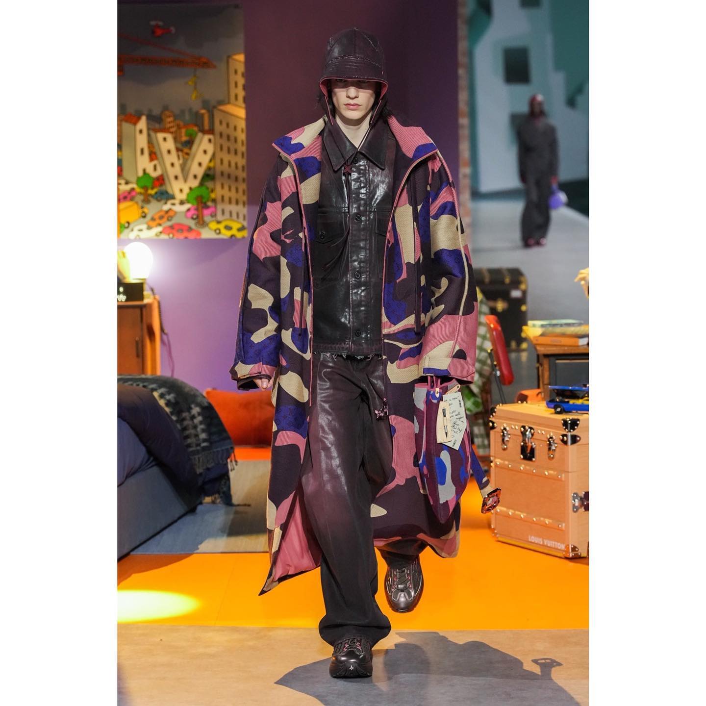 Benedikt W (@bene.wa ) for Louis Vuitton FW23. Styling by Ib Kamara, casting by Samuel Ellis for DM Casting.
