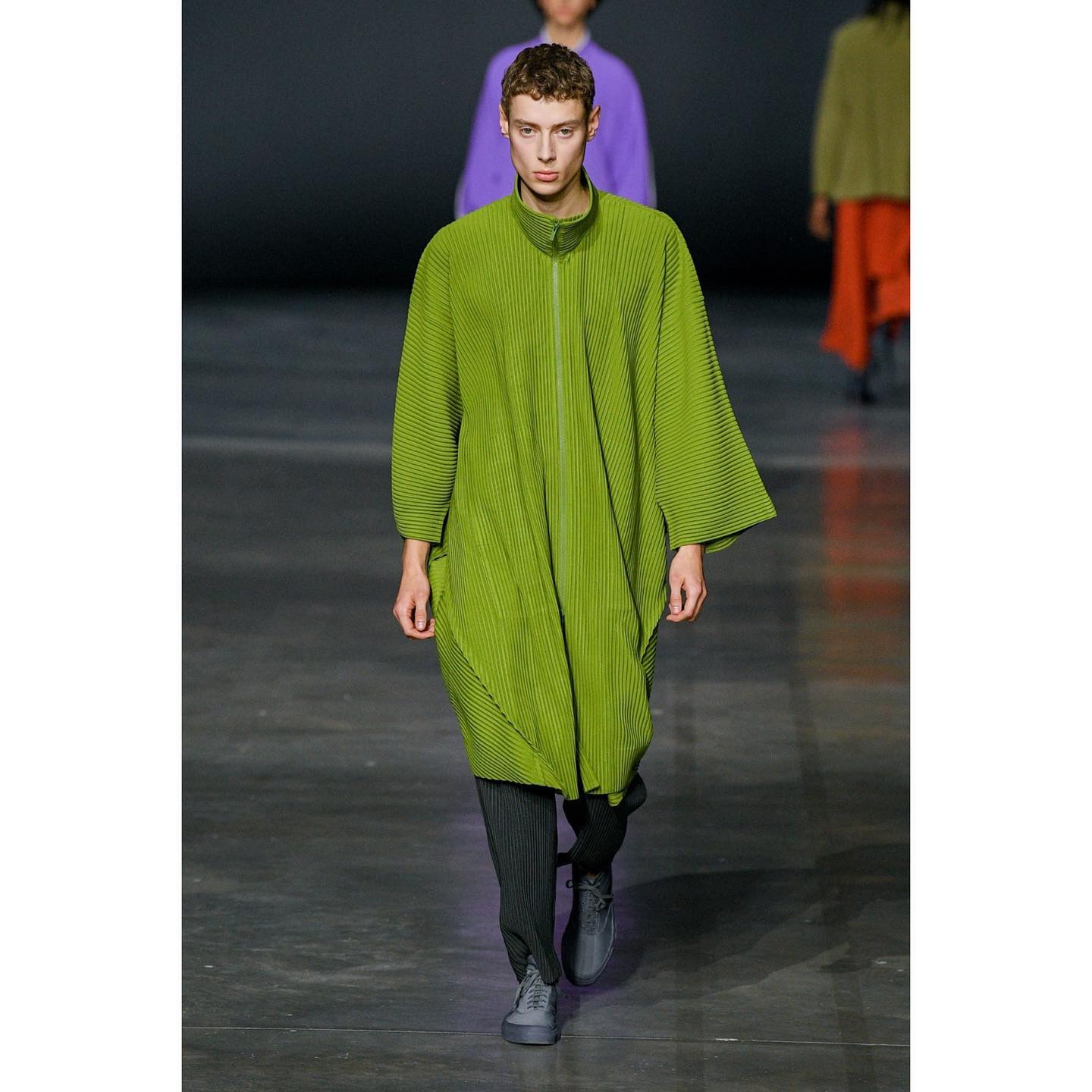 Callum (@callumheslop ) for Homme Plissé Issey Miyake FW23, casting by Arqa.