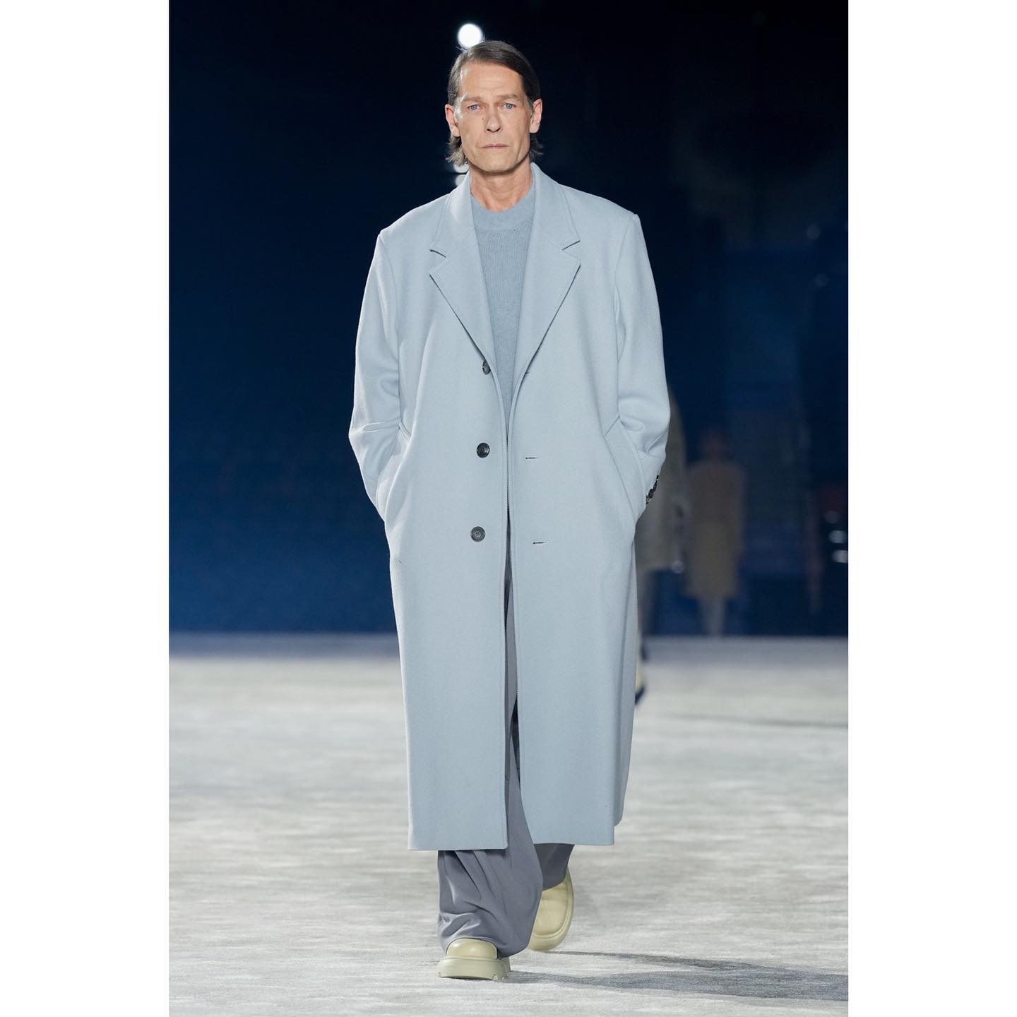 Ingo (@ingosli ) for Ami FW23. Styling by Carlos Nazario, casting by Piergiorgio for DM Casting.