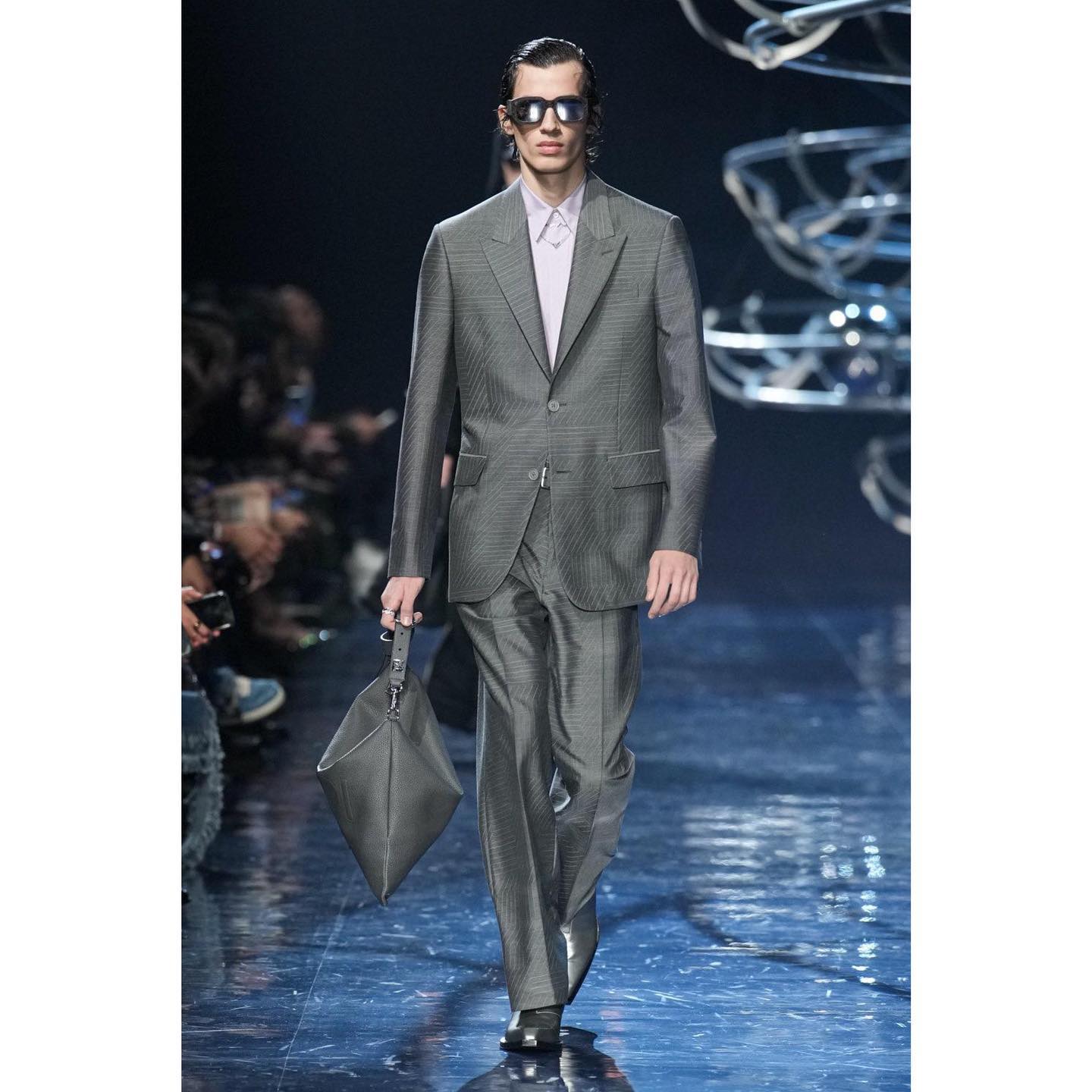 Kaplan (@kapo.h ) for Fendi FW23. Styling by Julian Ganio, hair by Guido Palau, make-up by Peter Philips, casting by DM Casting.