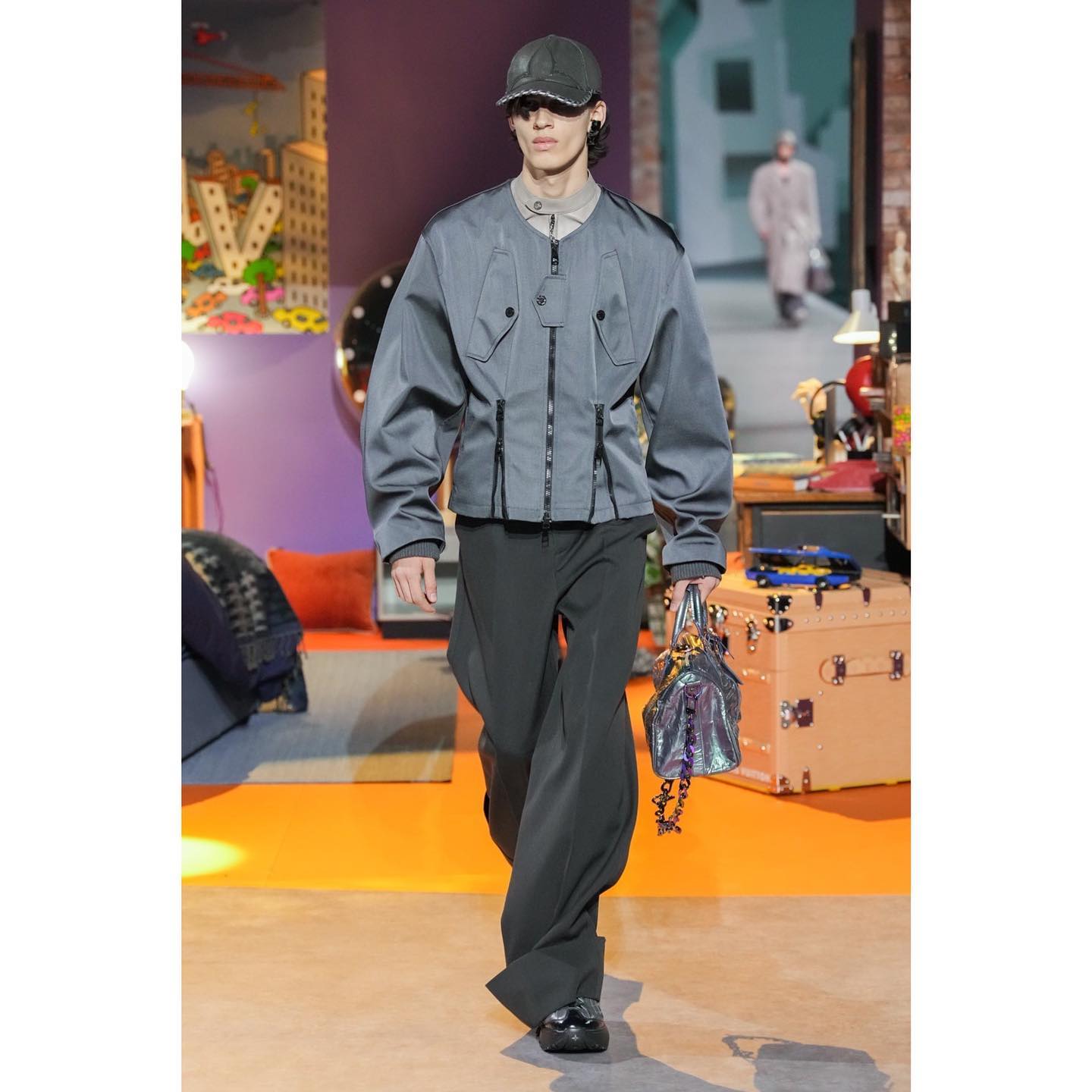 Kaplan (@kapo.h ) for Louis Vuitton FW23. Styling by Ib Kamara, casting by Samuel Ellis for DM Casting.