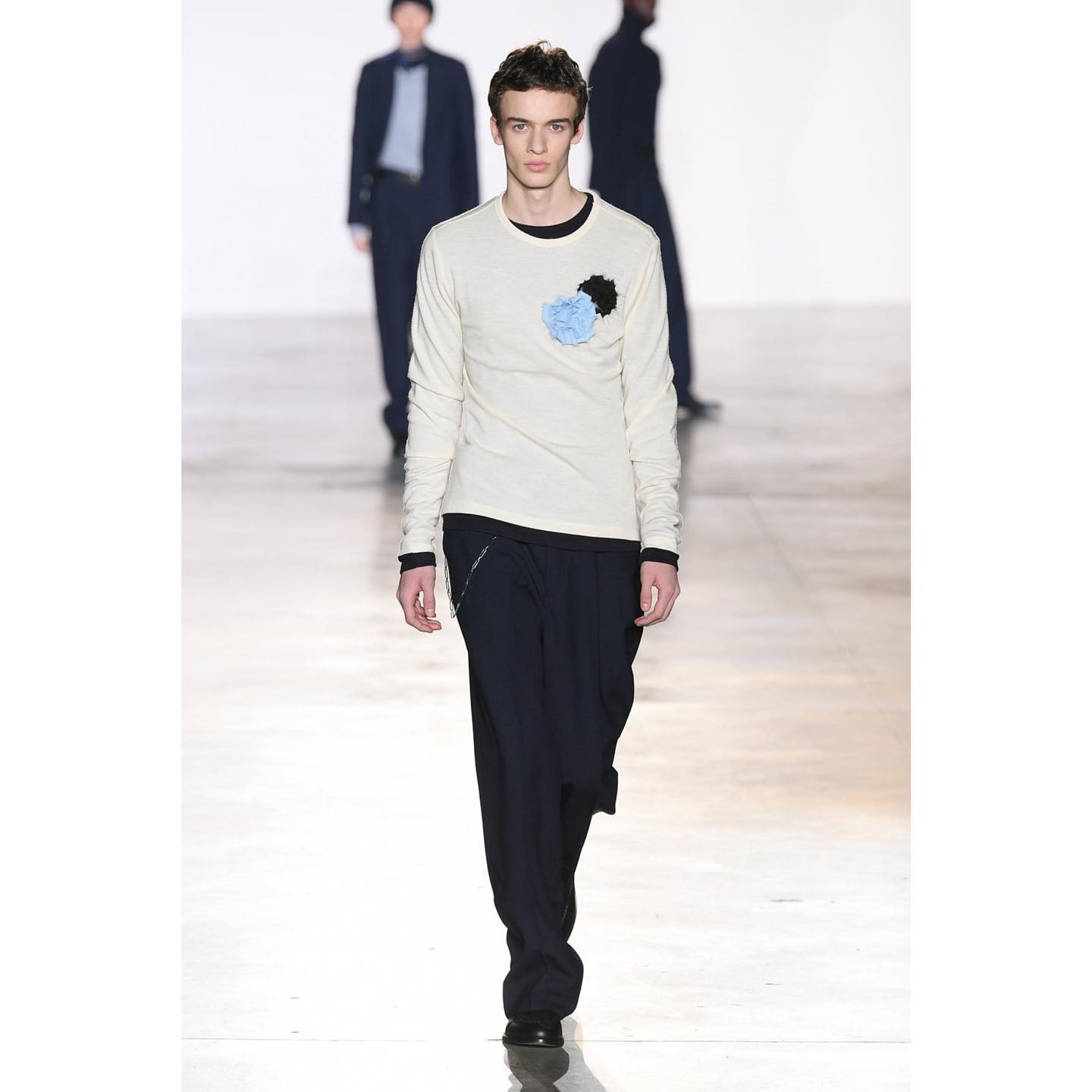 Leo (@leo.cremer ) for Officine Générale FW23. Styling by Giovanni Dario Laudicina, casting by Piotr Chamier.