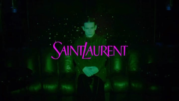 Levi (@levi.boom ) for Saint Laurent Mens Winter 23 by Anthony Vaccarello, directed by Gaspar Noé.
