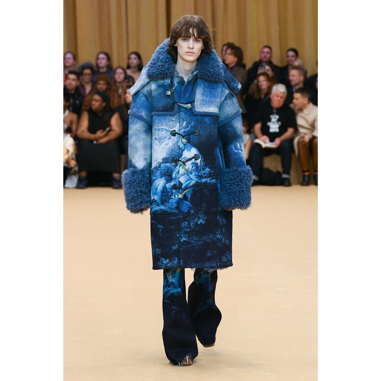 Benedikt W (@bene.wa ) for Roberto Cavalli FW23. Styling by Sissy Vian, casting by Barbara Nicoli and Leila Ananna.
