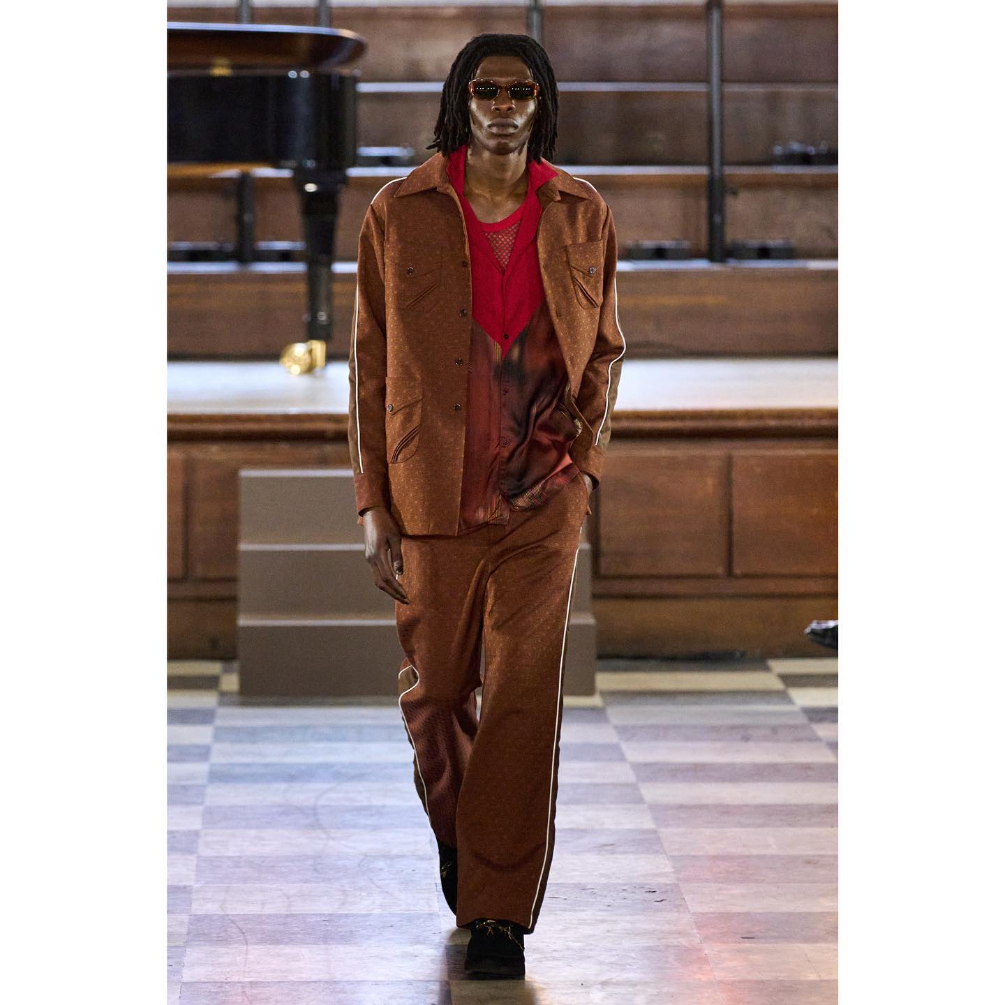Kozy (@bozykozy ) for Ahluwalia FW23. Styling by Nell Kalonji, hair by Cyndia Harvey, make-up by Mata Marielle, casting by Troy Fearn.