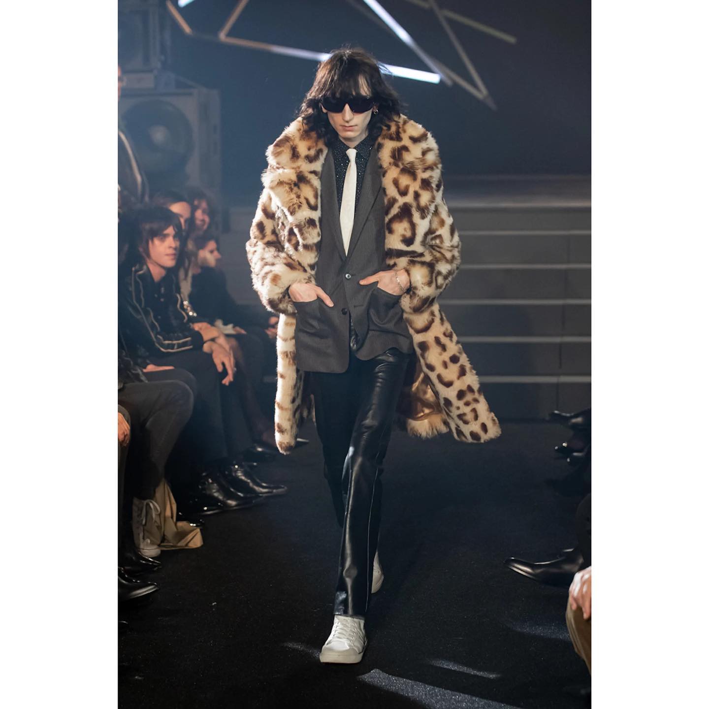 Luca L (@liasluca ) for Celine FW23 Exclusive. Hair by Esther Langham, make-up by Aaron De May, casting by Natalie Hazzout.