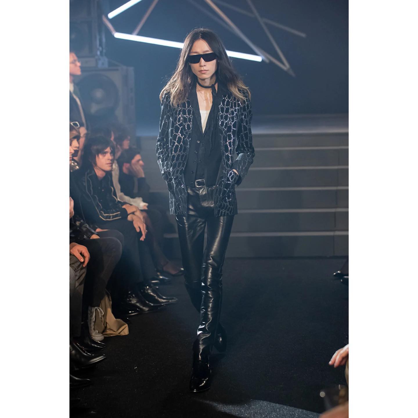 Sey (@seylee_0 ) for Celine FW23 Exclusive. Hair by Esther Langham, make-up by Aaron De May, casting by Natalie Hazzout.