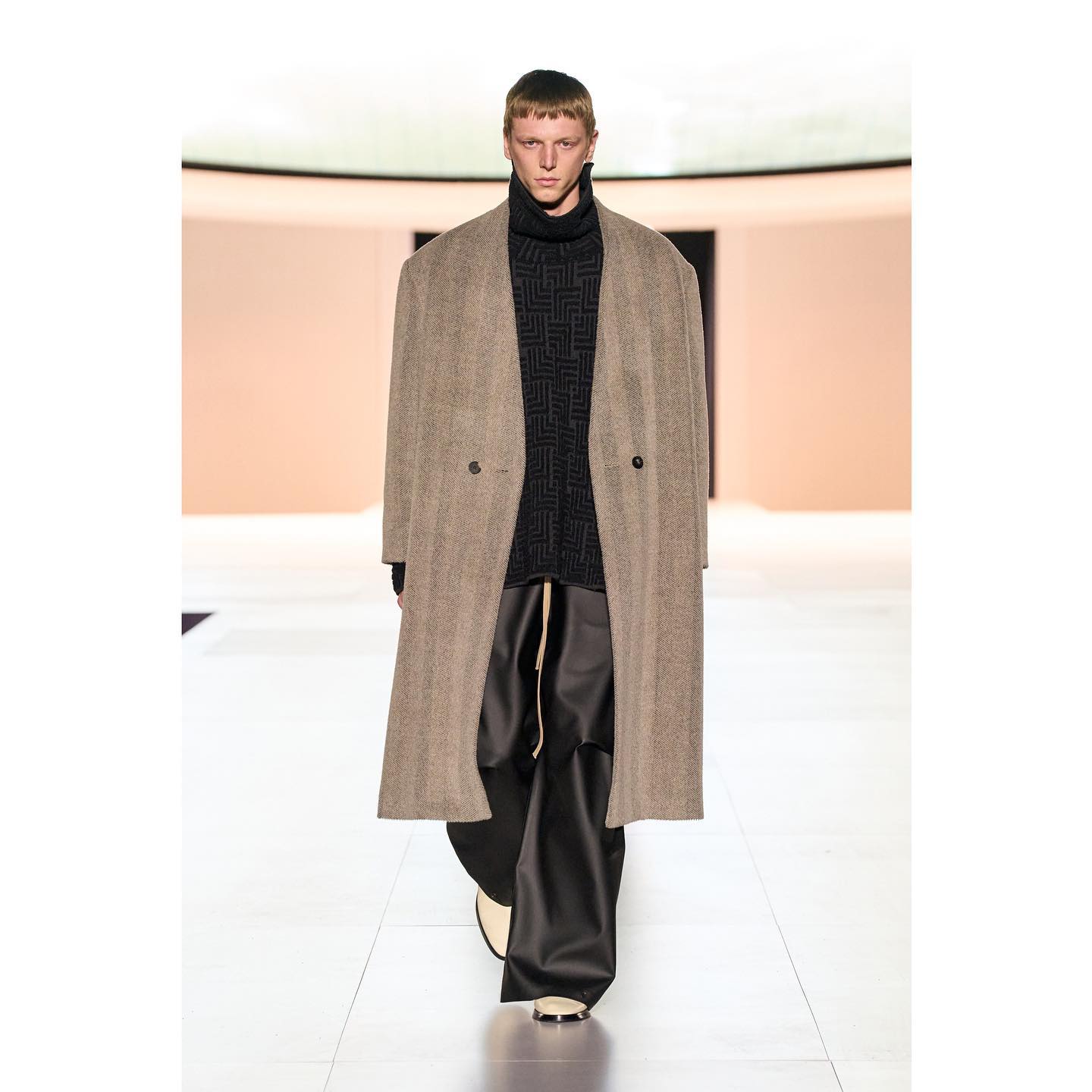 Igor V (@igor_v_w ) for Fear Of God FW23. Styling by Carlos Nazario, hair by Jawara, make-up by Yadim Carranza, casting by Rachel Chandler for Midland.
