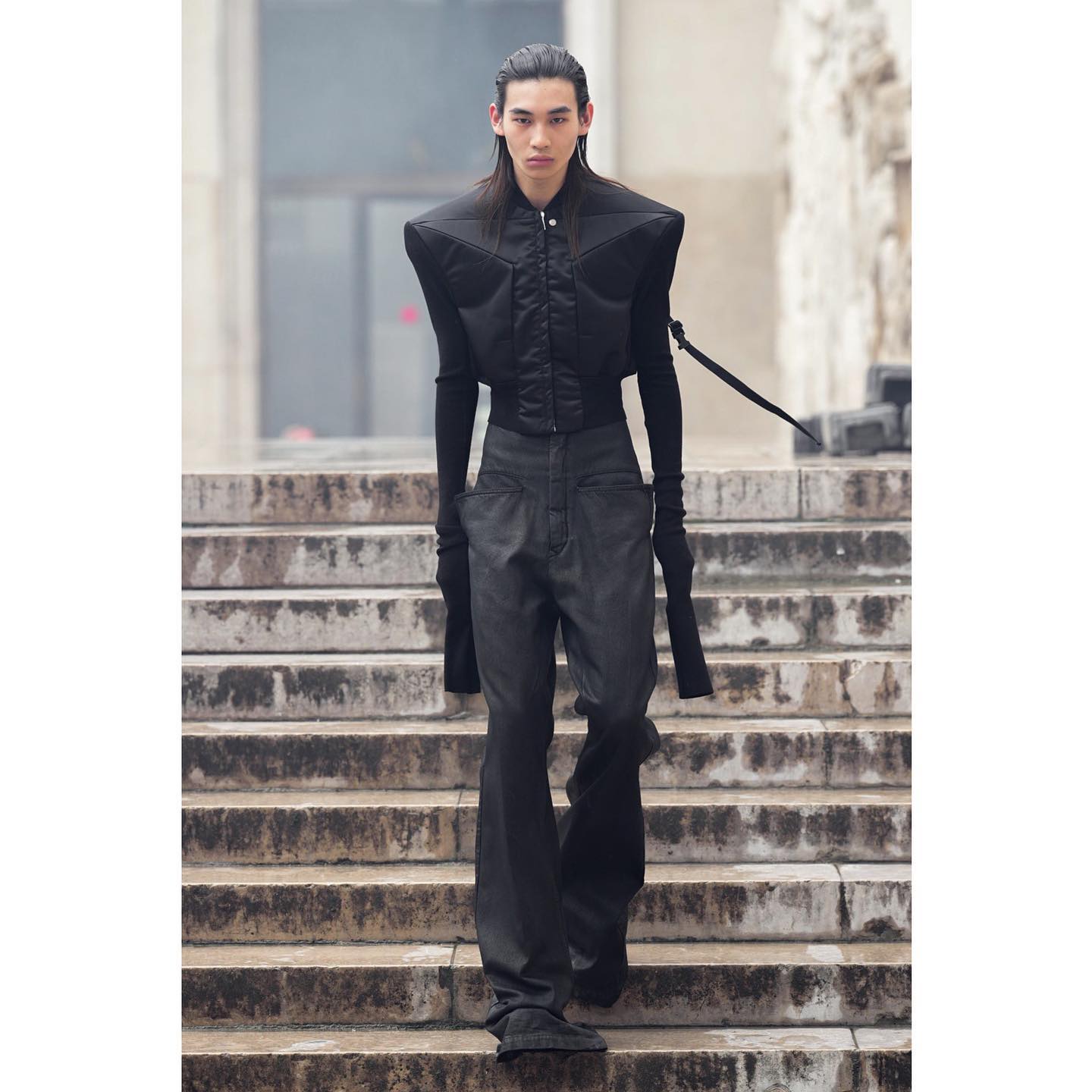 Edwin (@_edwintay ) for Rick Owens SS24. Styling by Tyrone Dylan Susman, hair by Duffy, casting by AMC.