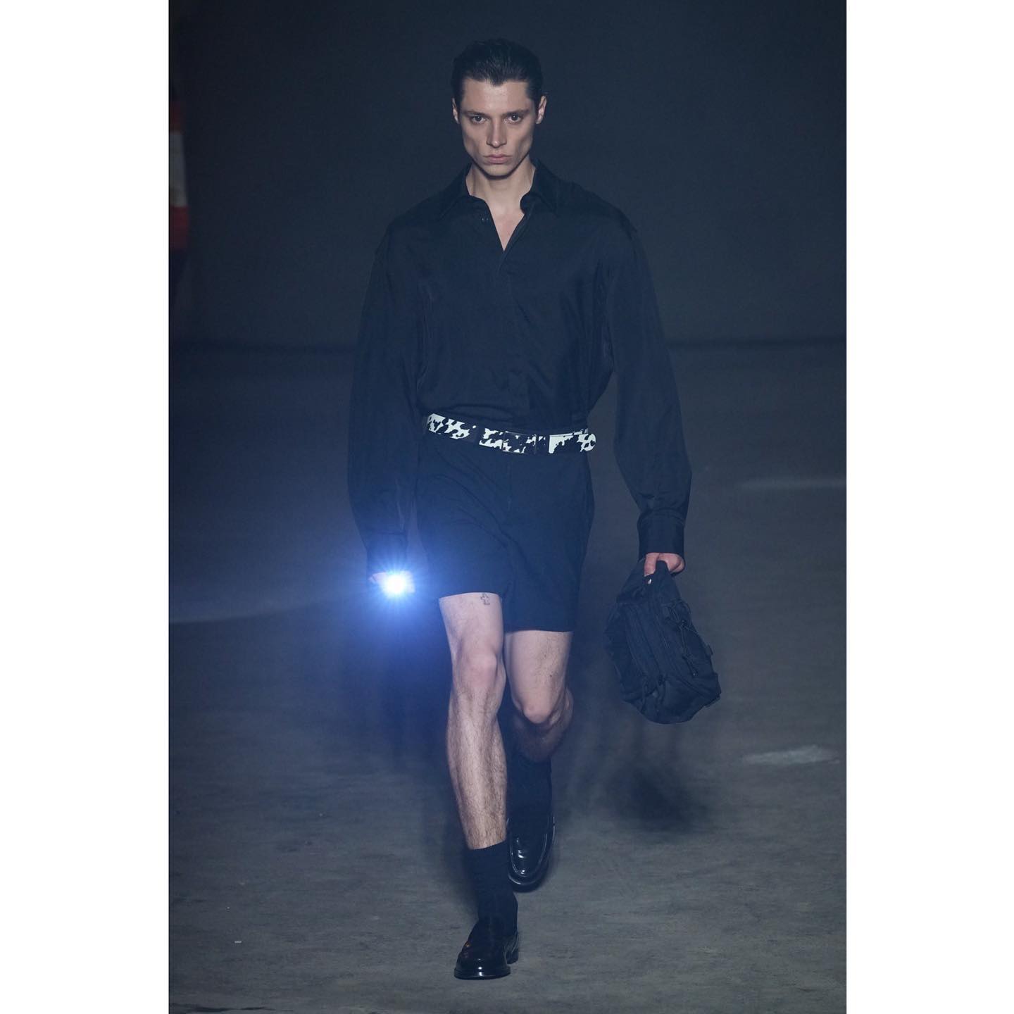 Erik J (@yung.terik ) for MSGM SS24. Styling by Patrick Welde, casting by Barbara Nicoli and Leila Ananna.