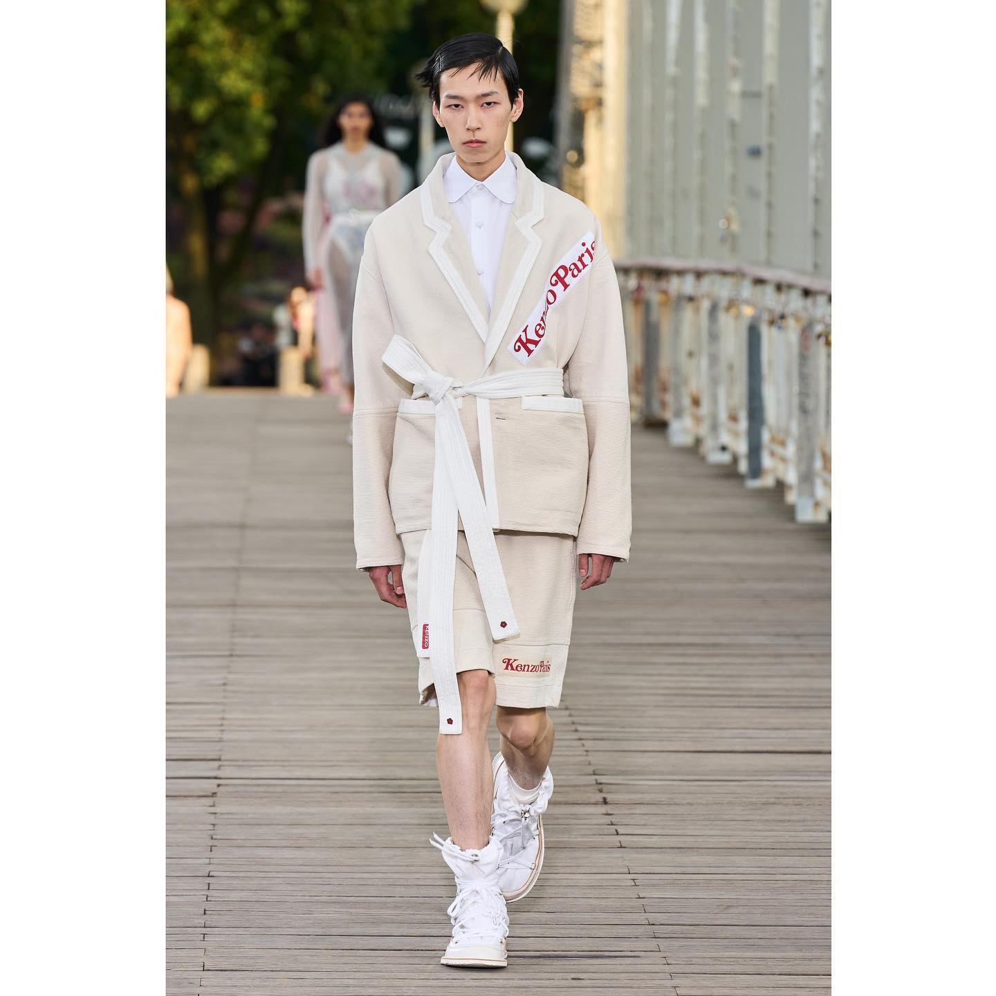 Gyu (@kg_hyun ) for Kenzo SS24. Styling by Marq Rise, casting by DM Casting.