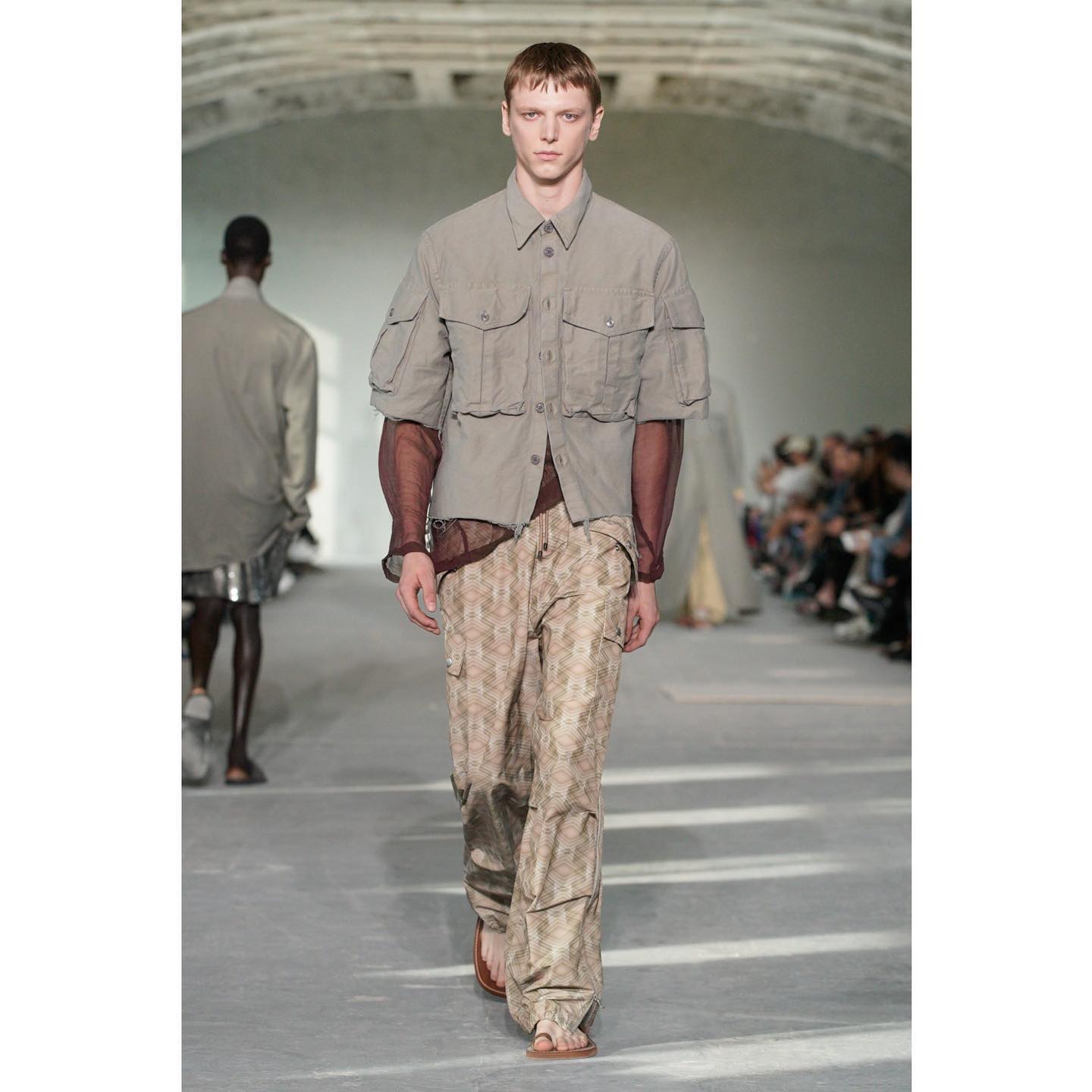 Igor V (@igor_v_w ) for Dries Van Noten SS24. Styling by Nancy Rhode, casting by Piergiorgio for DM Casting.