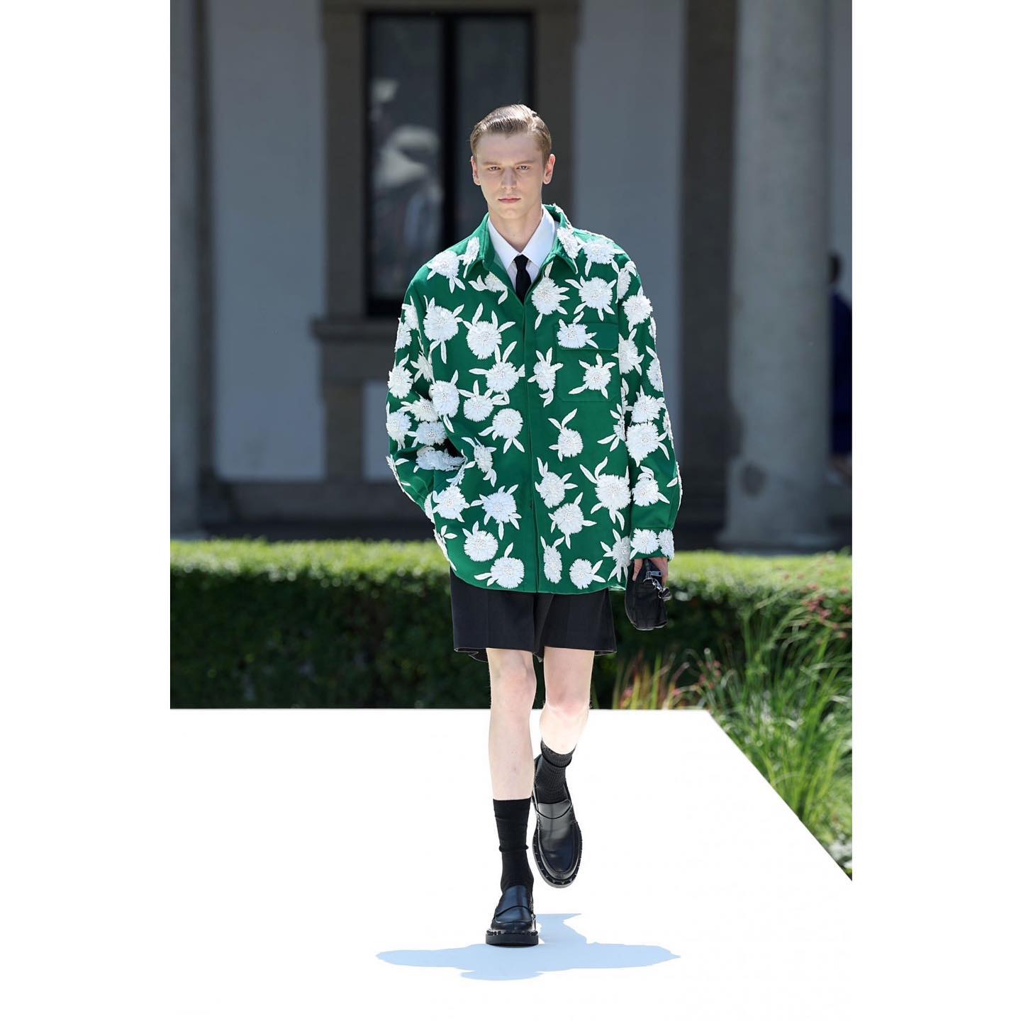 Igor V (@igor_v_w ) for Valentino SS24. Styling by Joe McKenna, hair by Guido Palau, make-up by Pat McGrath, casting by Carlo Savoldi and Patrizia Pilotti.