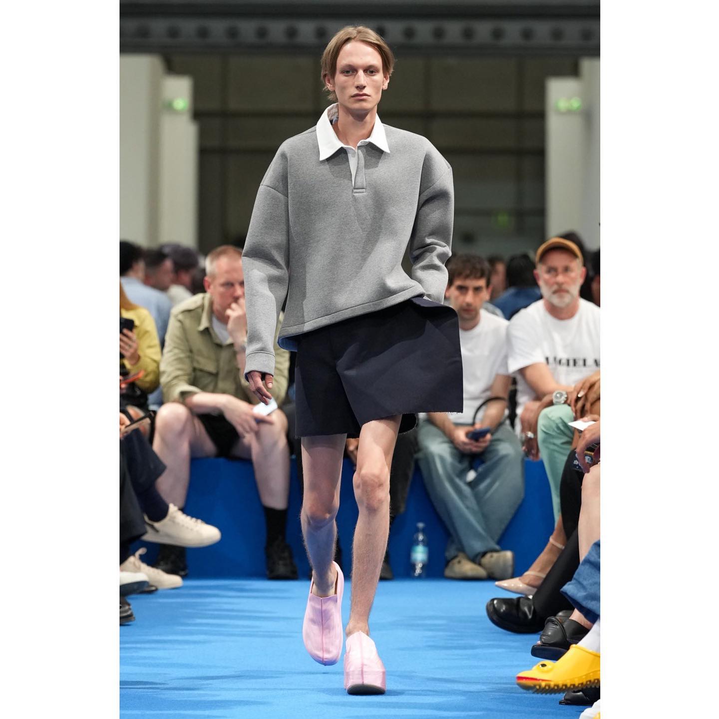 Jannis (@jannishanselmann ) for JW Anderson SS24. Styling by Benjamin Bruno, hair by Anthony Turner, make-up by Lynsey Alexander, casting by Ashley Brokaw.