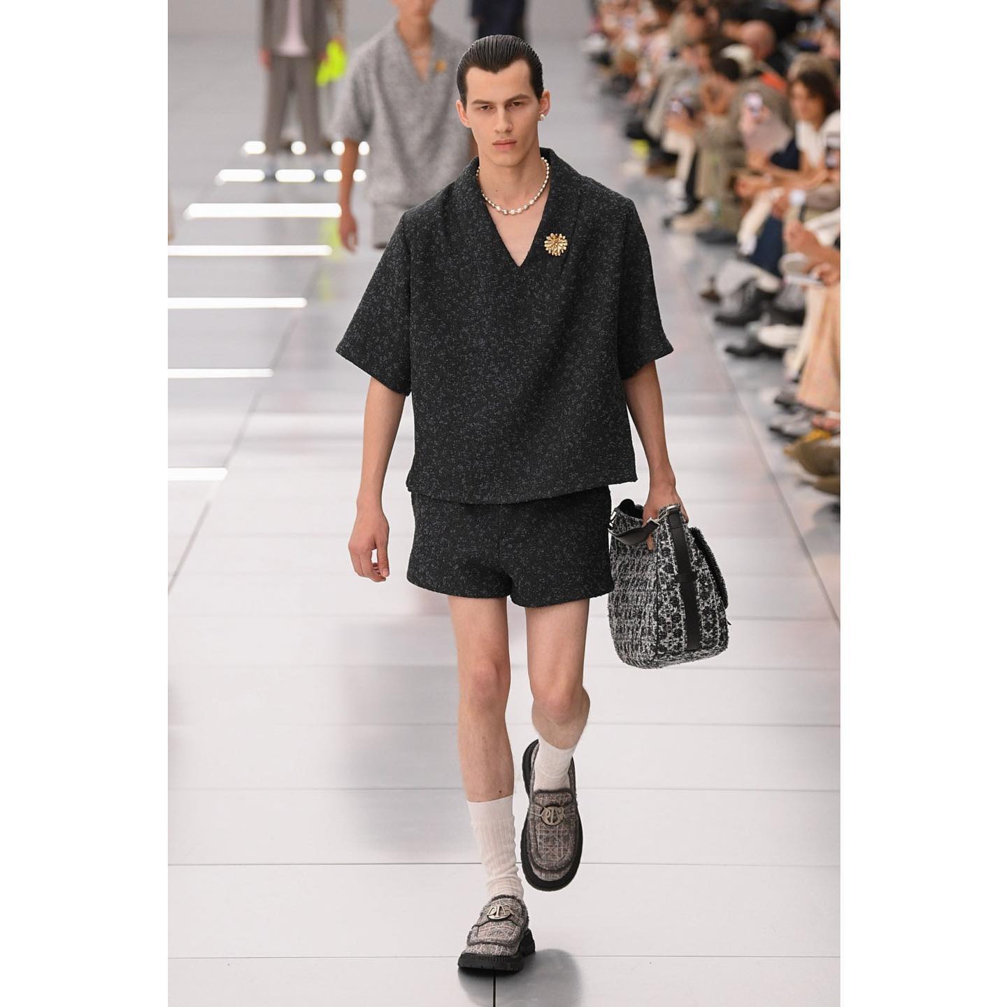 Kaplan (@kapo.h ) for Dior SS24. Styling by Olivier Rizzo, hair by Guido Palau, make-up by Peter Philips, casting by Shelley Durkan.