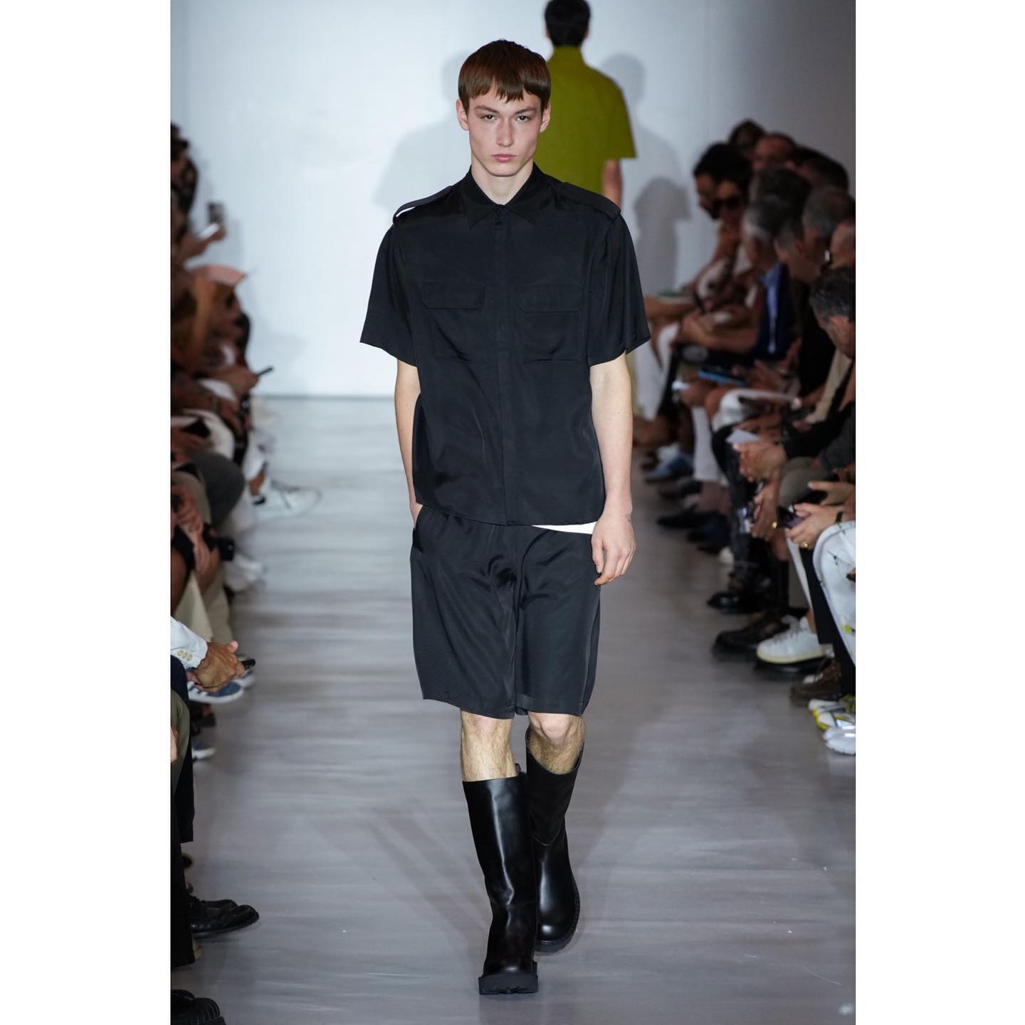 Lewin (@lewinallenberg ) closing for Neil Barrett SS24, styling by Alexander Fury.