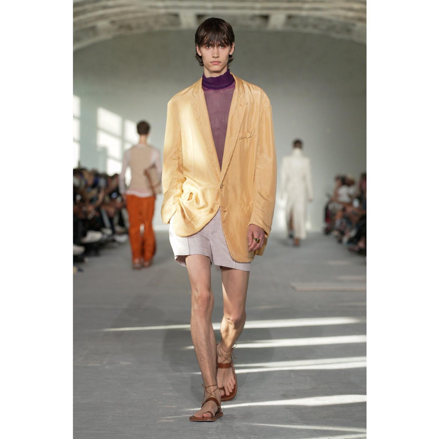 Olavi (@olavi.saarinen ) for Dries Van Noten SS24. Styling by Nancy Rhode, casting by Piergiorgio for DM Casting.