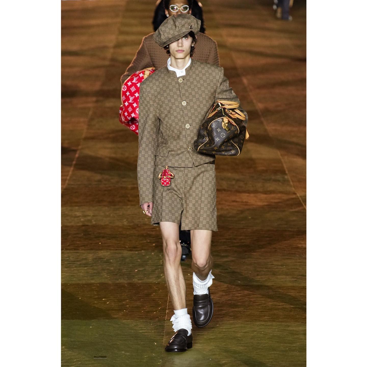 Olavi (@olavi.saarinen ) for Louis Vuitton SS24. Styling by Matthew Henson, hair by Karim Belghiran, make-up by Pat McGrath, casting by Establishment.