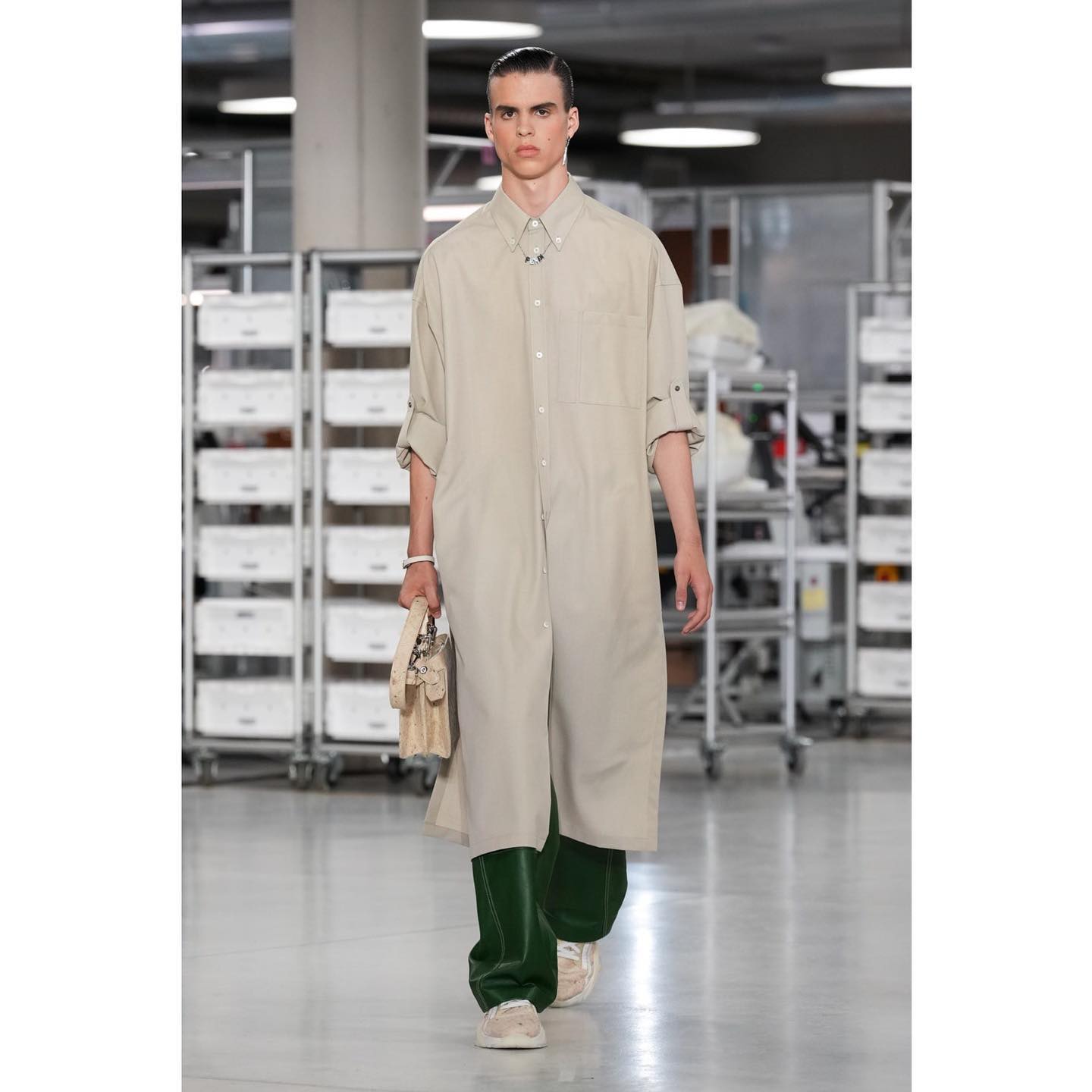 Paul S (@paulxschml ) debut for Fendi SS24. Styling by Julian Ganio, hair by Gary Gill, make-up by Daniel Sallstrom, casting by DM Casting