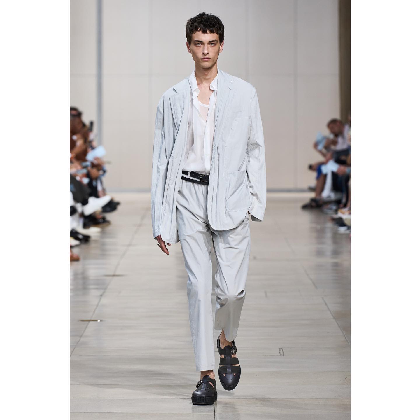 Viktor K (@viko63 ) for Hermes SS24. Styling by Beat Bolliger, casting by Sophie Bruynoghe.
