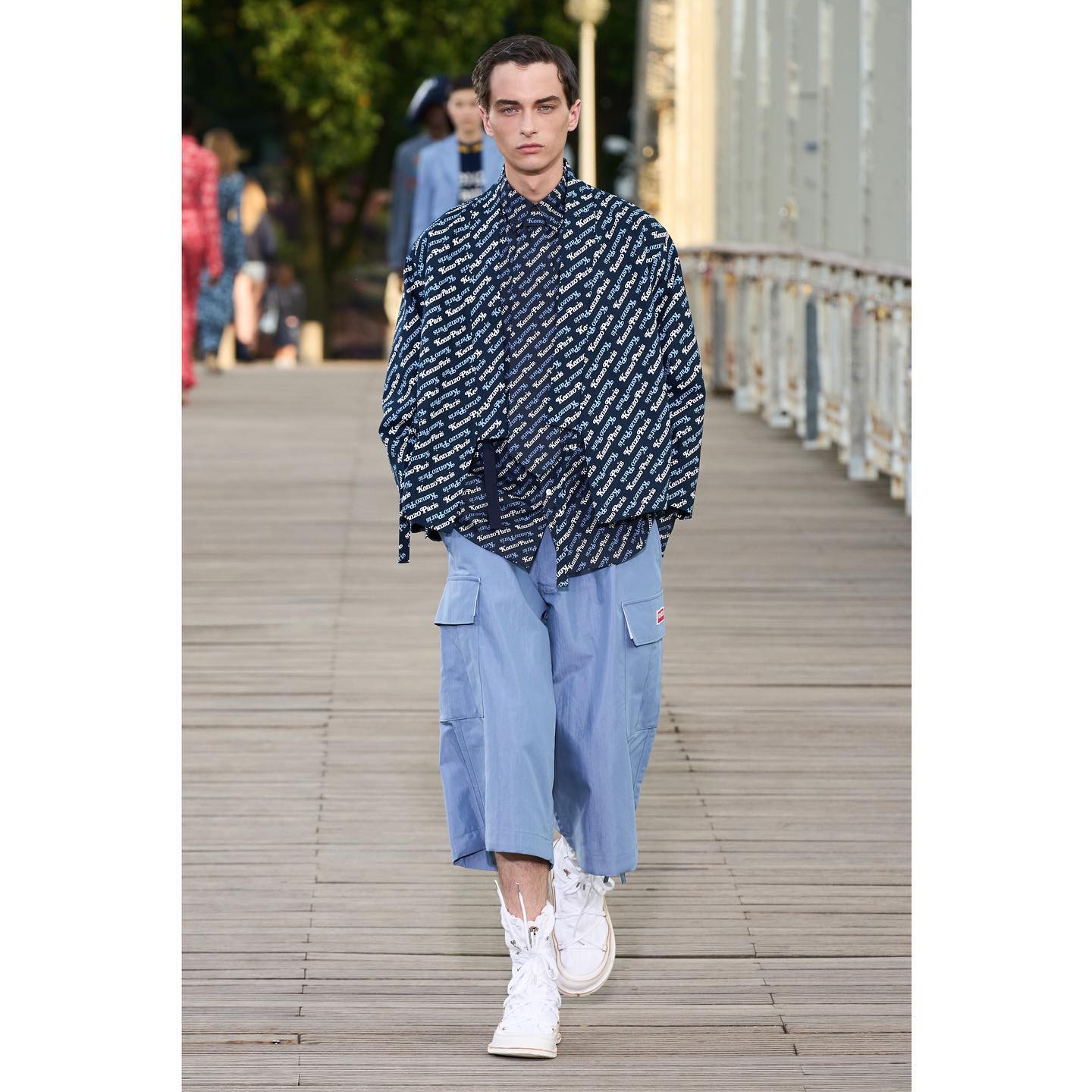 Viktor K (@viko63 ) for Kenzo SS24. Styling by Marq Rise, casting by DM Casting.