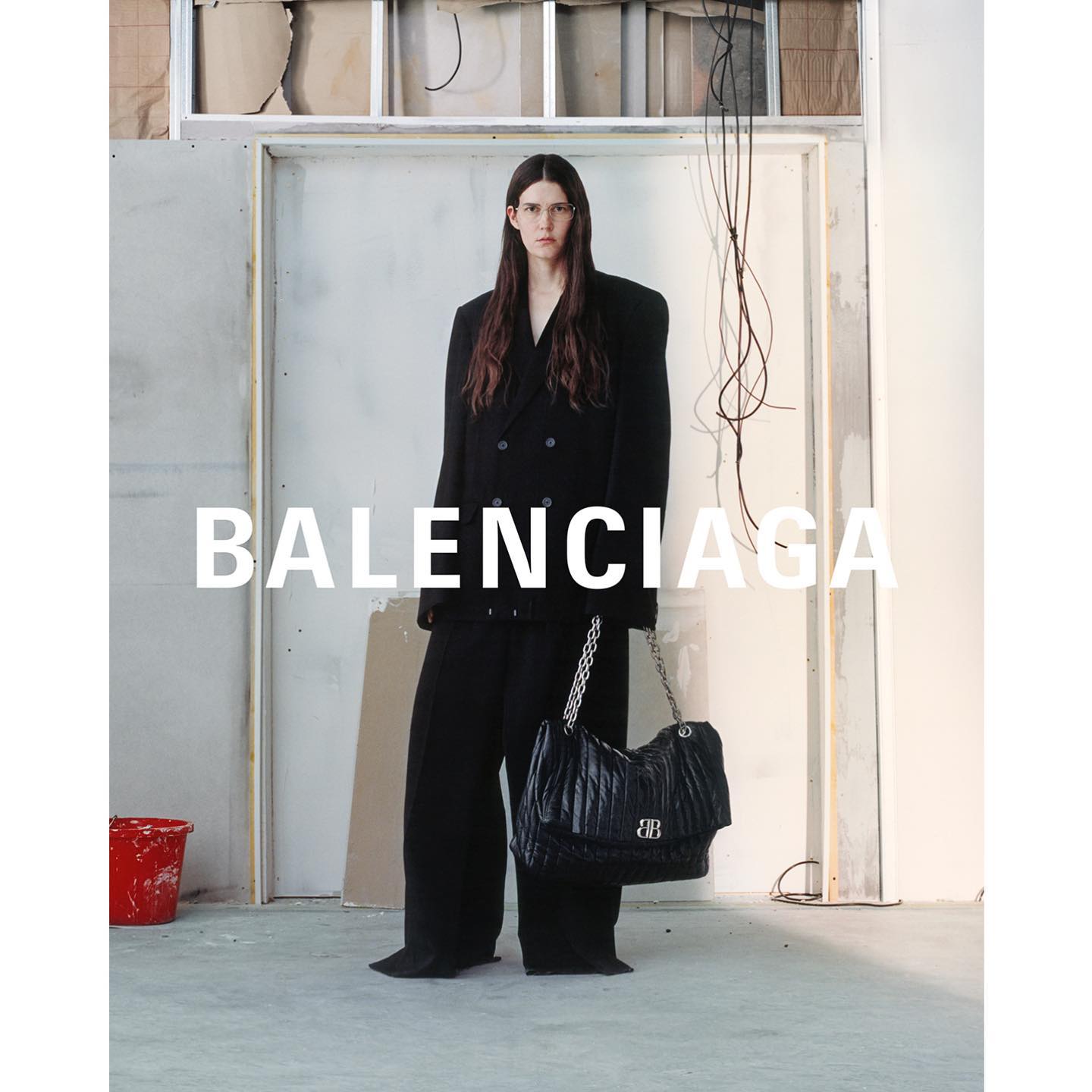 Eliza (@elizad0uglas ) for Balenciaga Winter 23 Campaign.