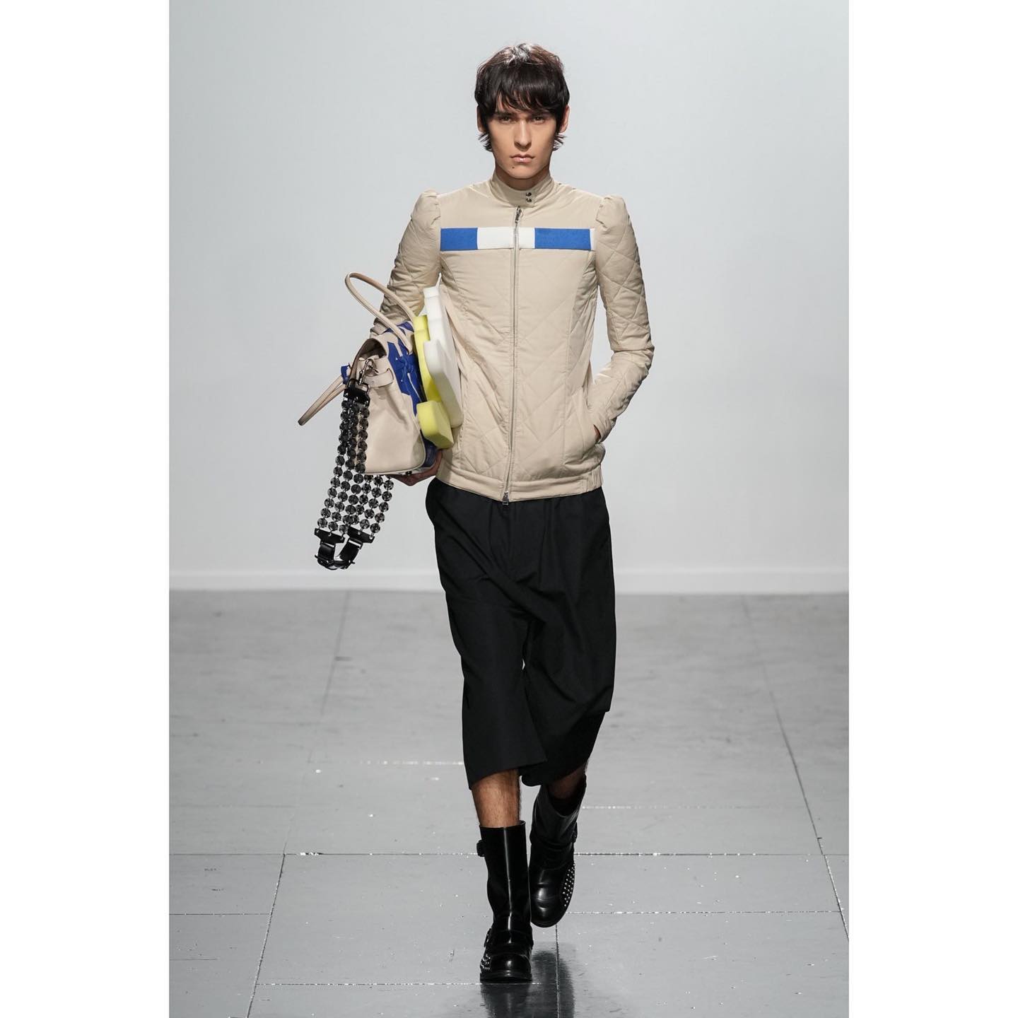 Bruno (@bruno_krahl ) for Stefan Cooke SS24. Styling by Alice Goddard, casting by Piotr Chamier.